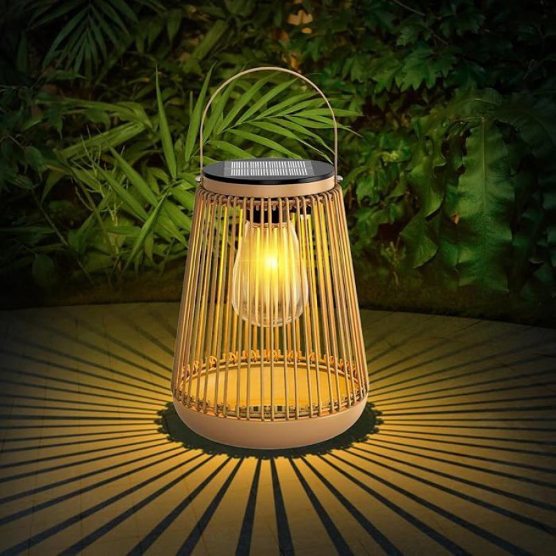 Solarlaterne Für Den Außenbereich Mit Warmweißen Led-lampen Für Wege, Terrassen, Balkone, Tore, Partydekoration