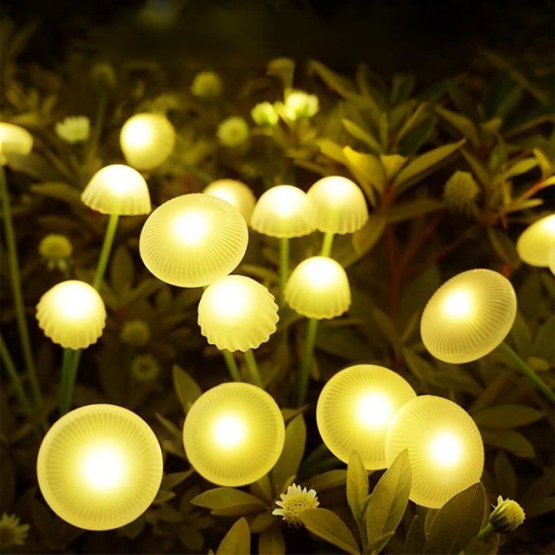 Stück Solar-gartenleuchten Ip65 8 Led – Wasserdichte Glühwürmchen-leuchten Für Garten, Terrasse, Hof Und Balkon