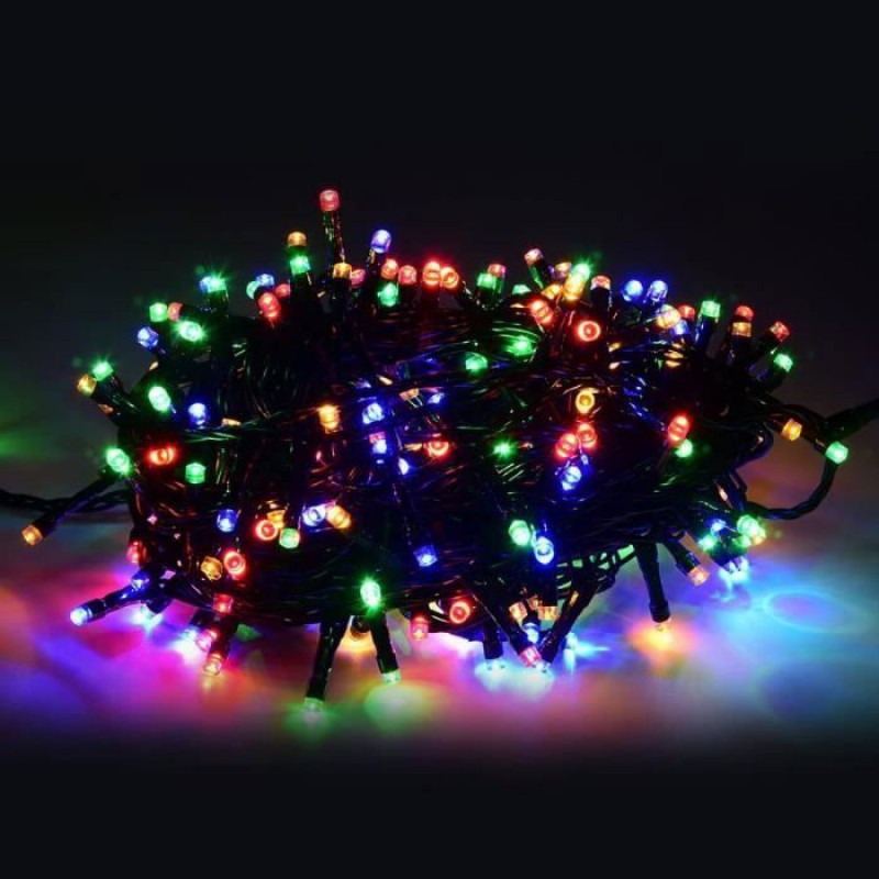 Led-lichterkette Für Den Außenbereich – 200 Wasserdichte Leds – 8 Modi – Mehrfarbig – 30 M
