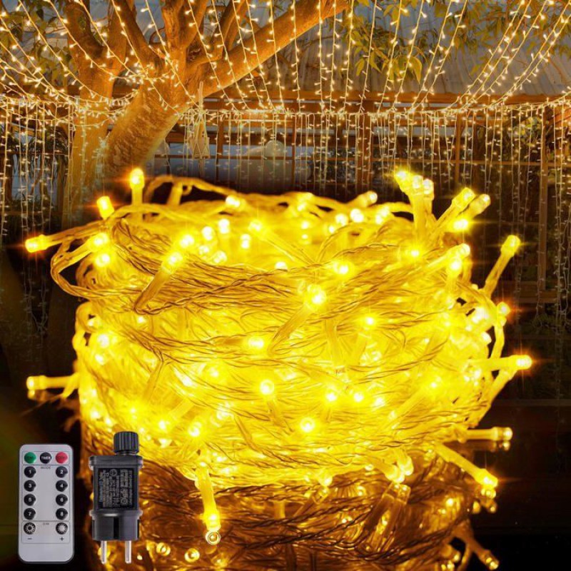 30 M Lange Lichterkette Mit 300 Leds, 8 Modi, Timer, Led-außenbeleuchtung, Wasserdicht (ip44) Mit Netzteil