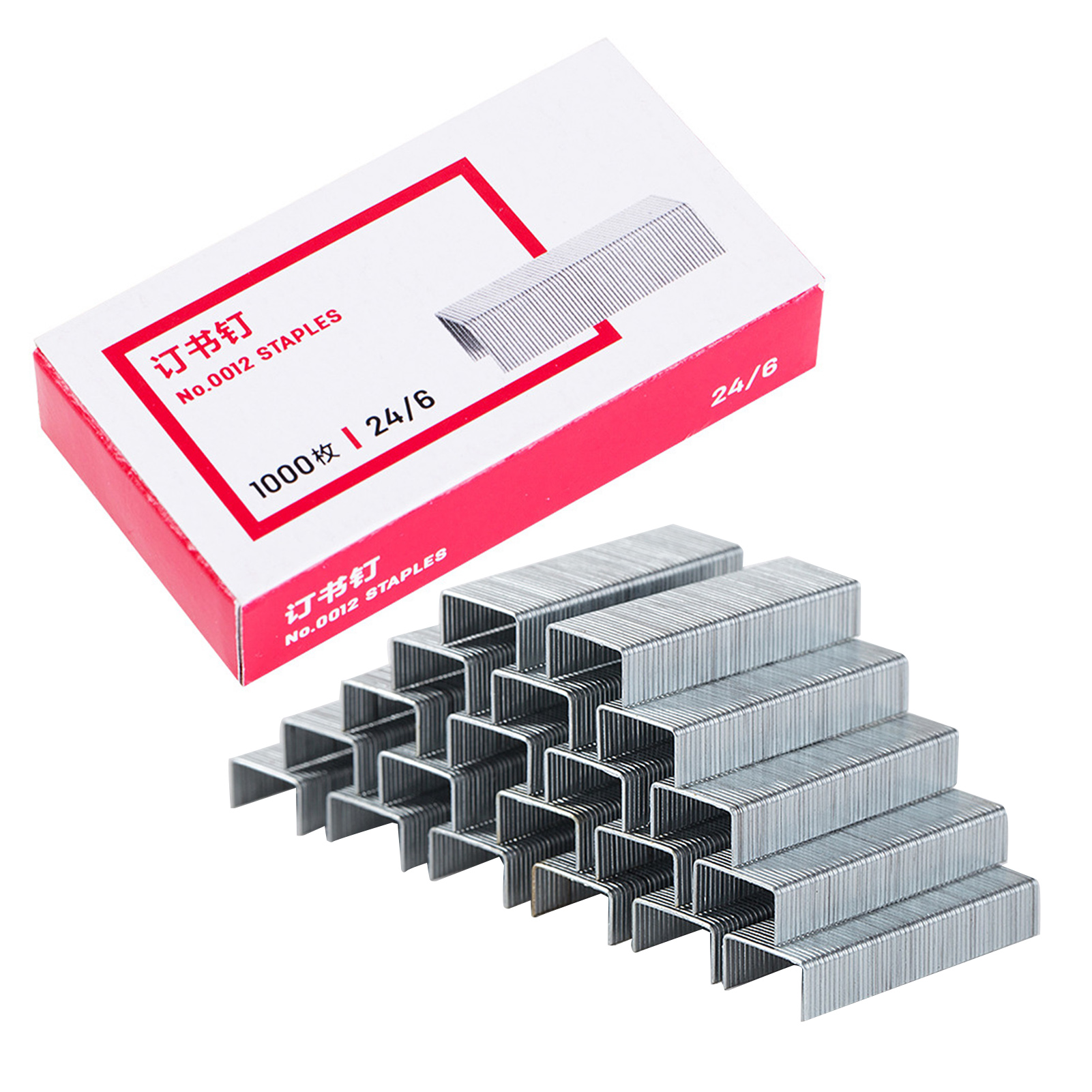Staple General 1000 Stück 24/6 Verdickte, Galvanisierte, Scharfe Heftklammern Aus Metallmaterial, Heftklammern, Zubehör Für Büros, Englische Version