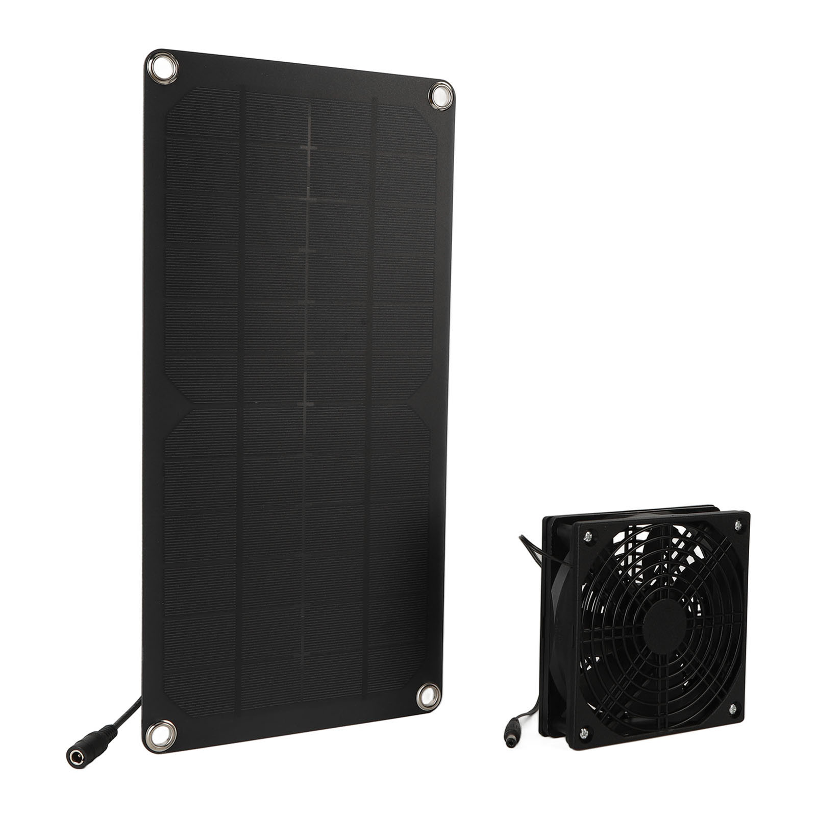 20-w-tragbares Solarpanel-ventilator-set Für Gewächshaus, Hühnerstall, Hundehütte, Abluftanlage, Fenster