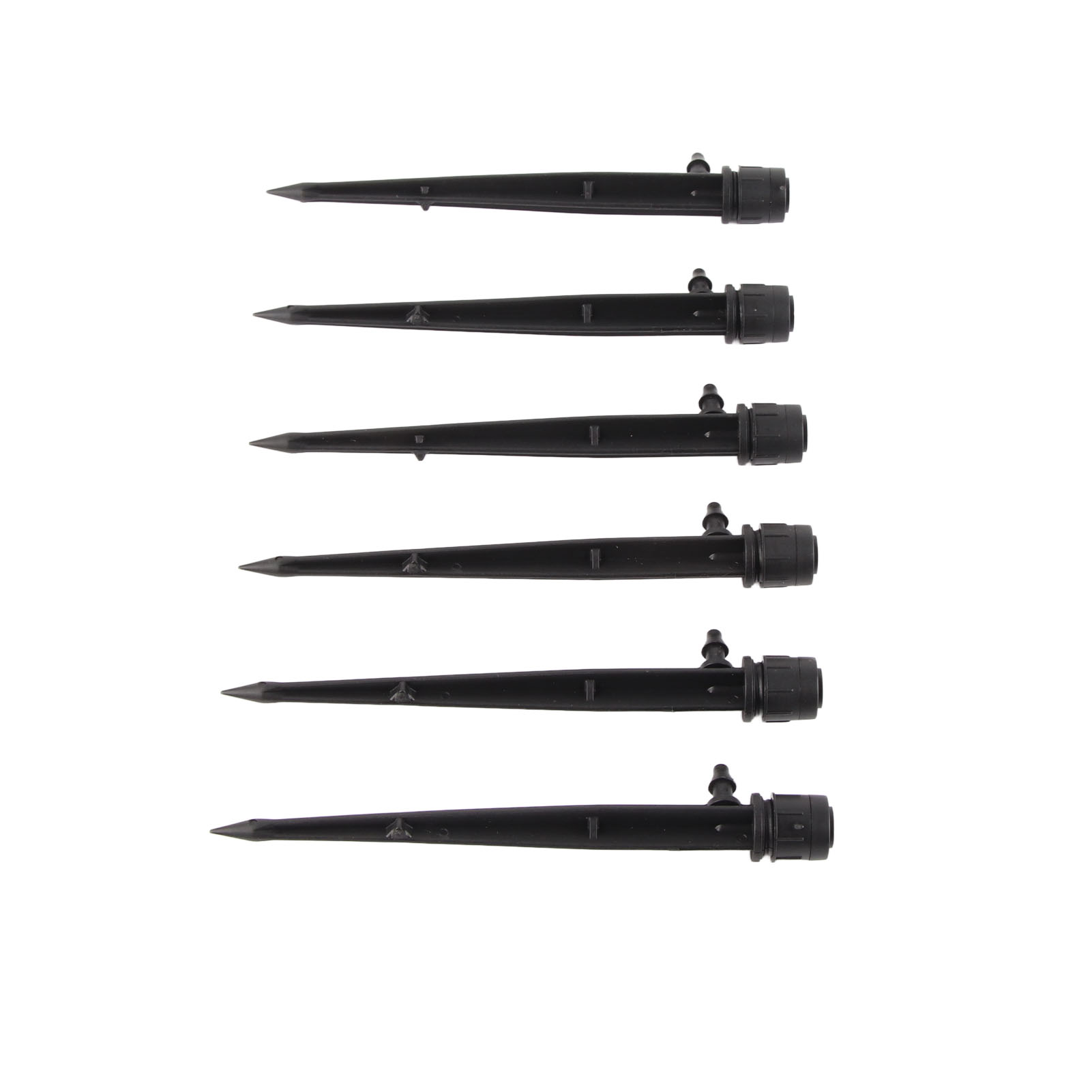 100 Verstellbare 360°-tropfer, Regulierbarer Wasserdurchfluss, Sprinkler Für Die Bewässerung Von Terrasse, Rasen Und Blumenbeet, 13 Cm / 5,1 Zoll, Schwarz