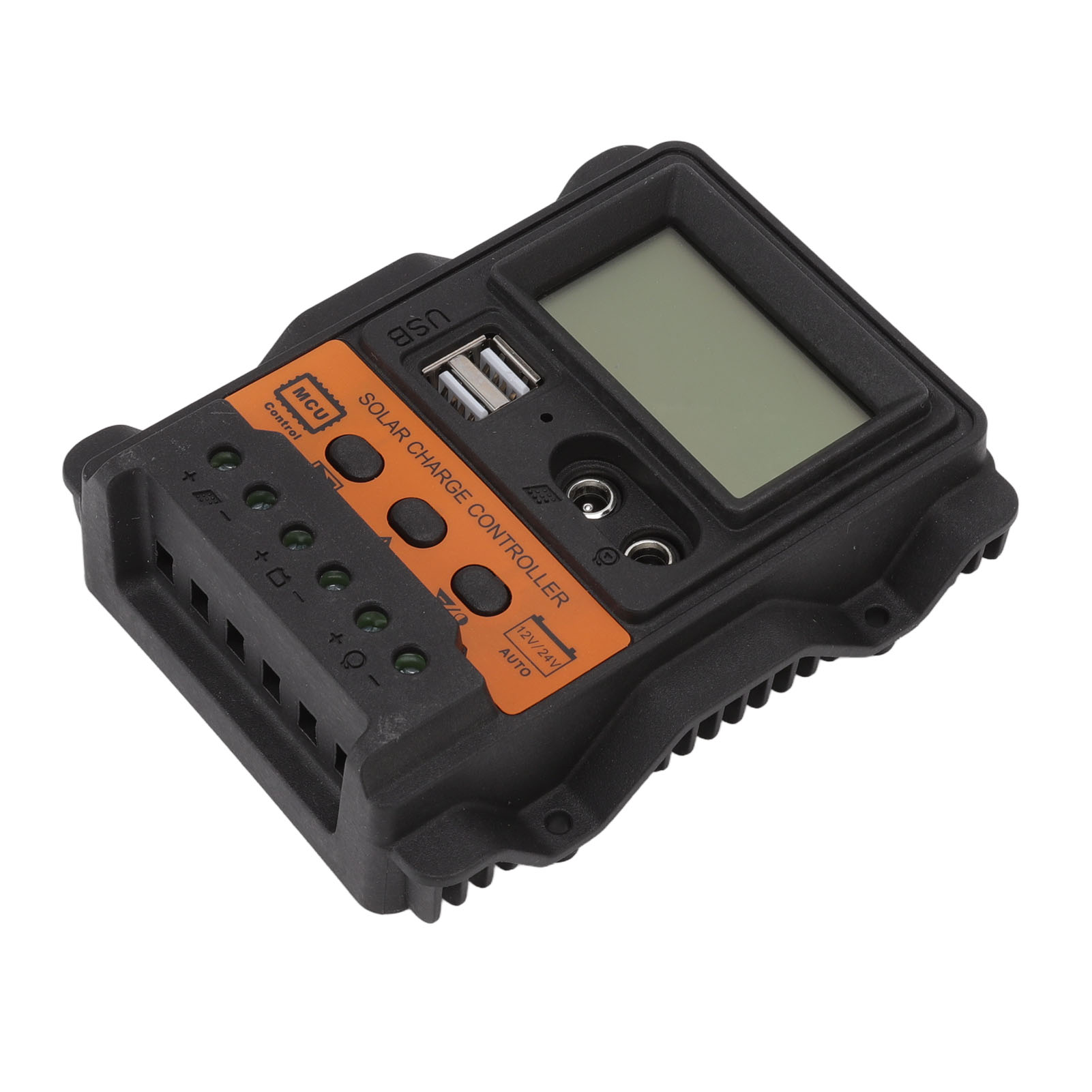 12v/24v 30a Pwm-solarladeregler Mit Lcd-display, Dual-usb-anschlussregler Für Photovoltaikmodule