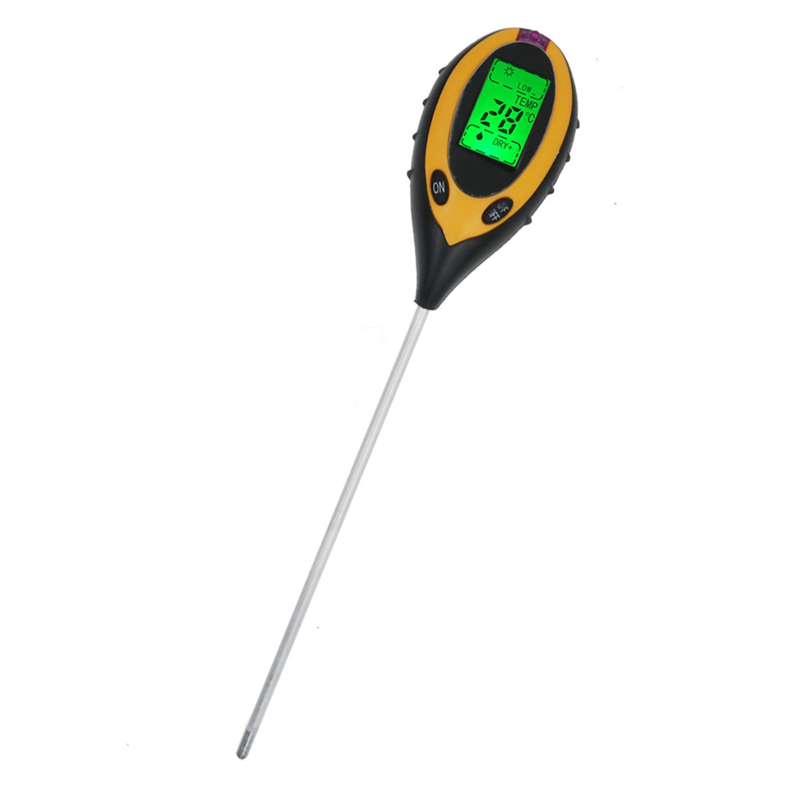 Lcd-bodenmessgerät Mit Empfindlicher Sonde, Misst Feuchtigkeit, Ph-wert, Temperatur Und Lichtintensität, Automatische Abschaltung