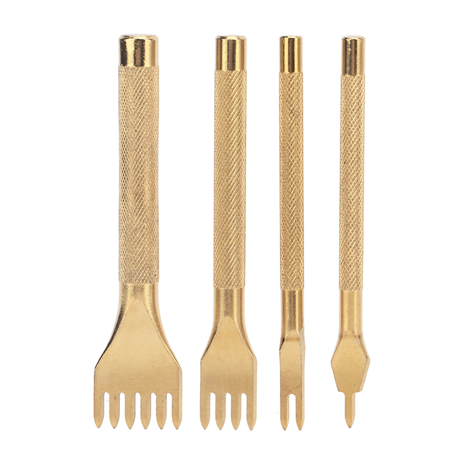 4-teiliges Set: 4 Mm Rautenförmige Lederahlen, Edelstahl, Rutschfester Griff, Hochpräzise Diamantahlen Für Die Lederverarbeitung