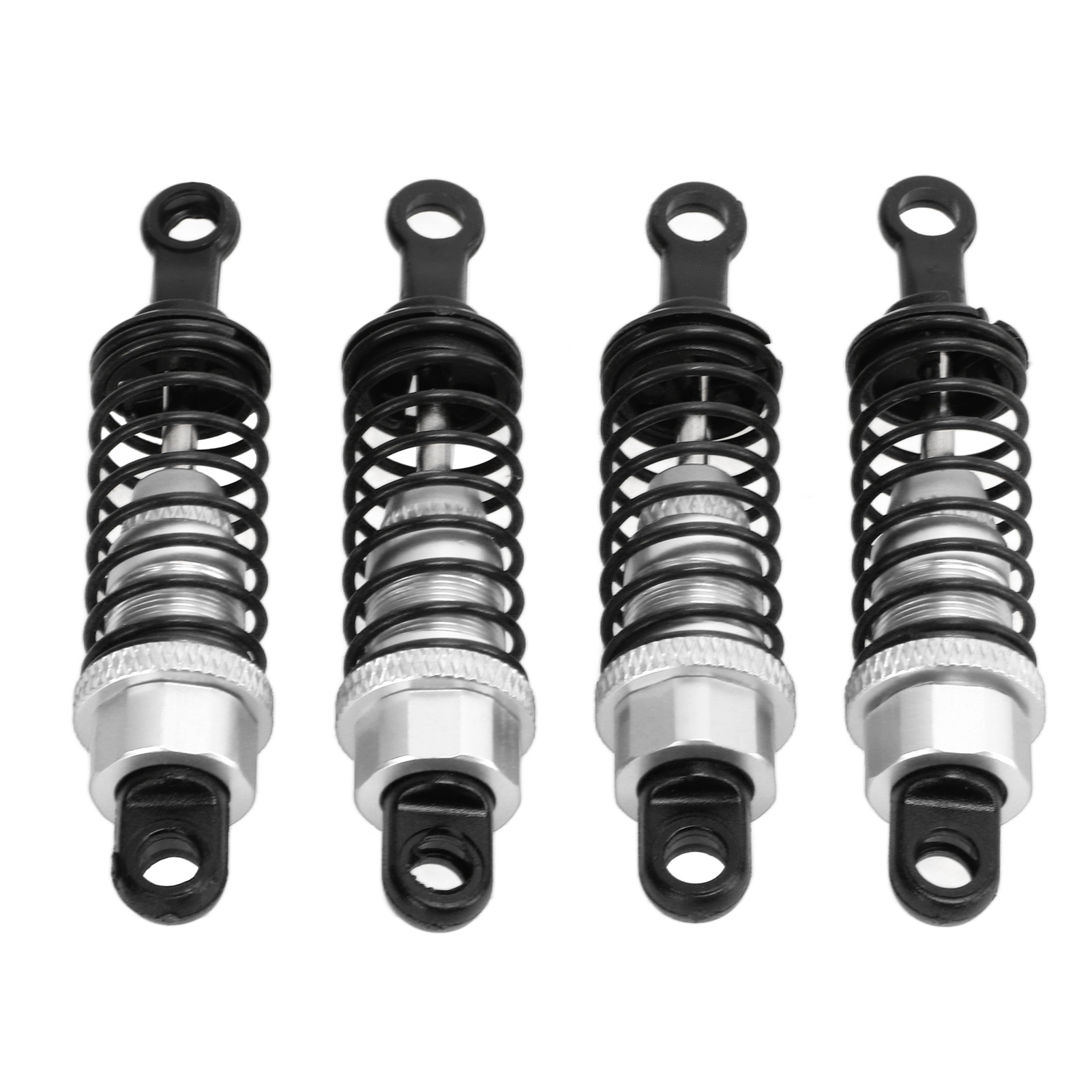 Stück 64-mm-stoßdämpfer Aus Metall Mit Halterungen Für Rc-ersatzteile, Wpl Silber
