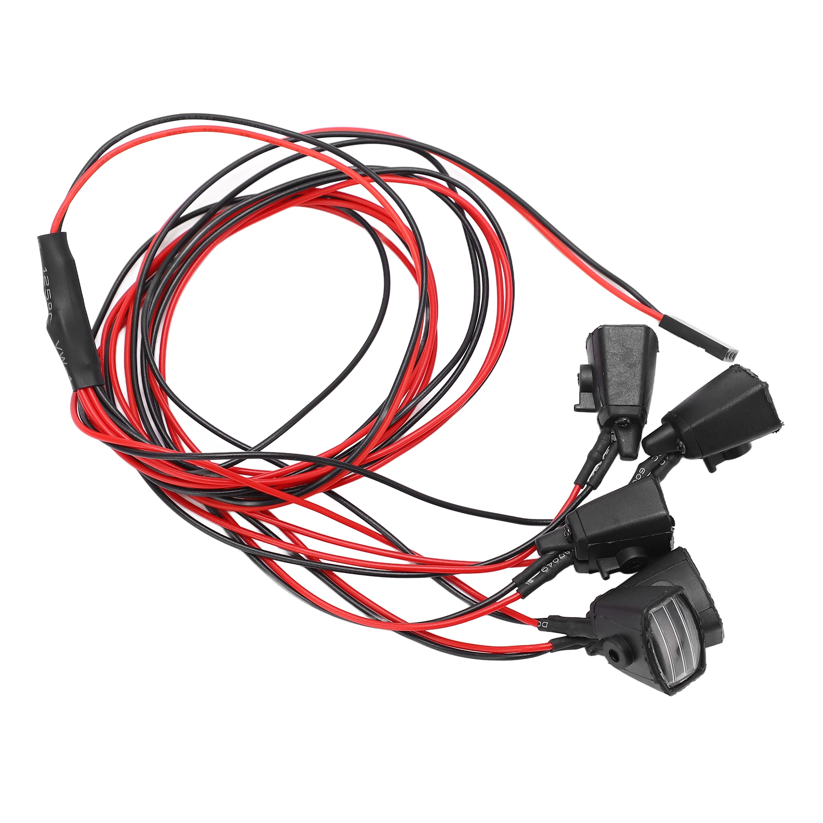 5er-pack Rc-led-autolichter, Kunststoff, 5v Dc, Weißes Licht Mit Quadratischem Schirm Für Axial Scx10