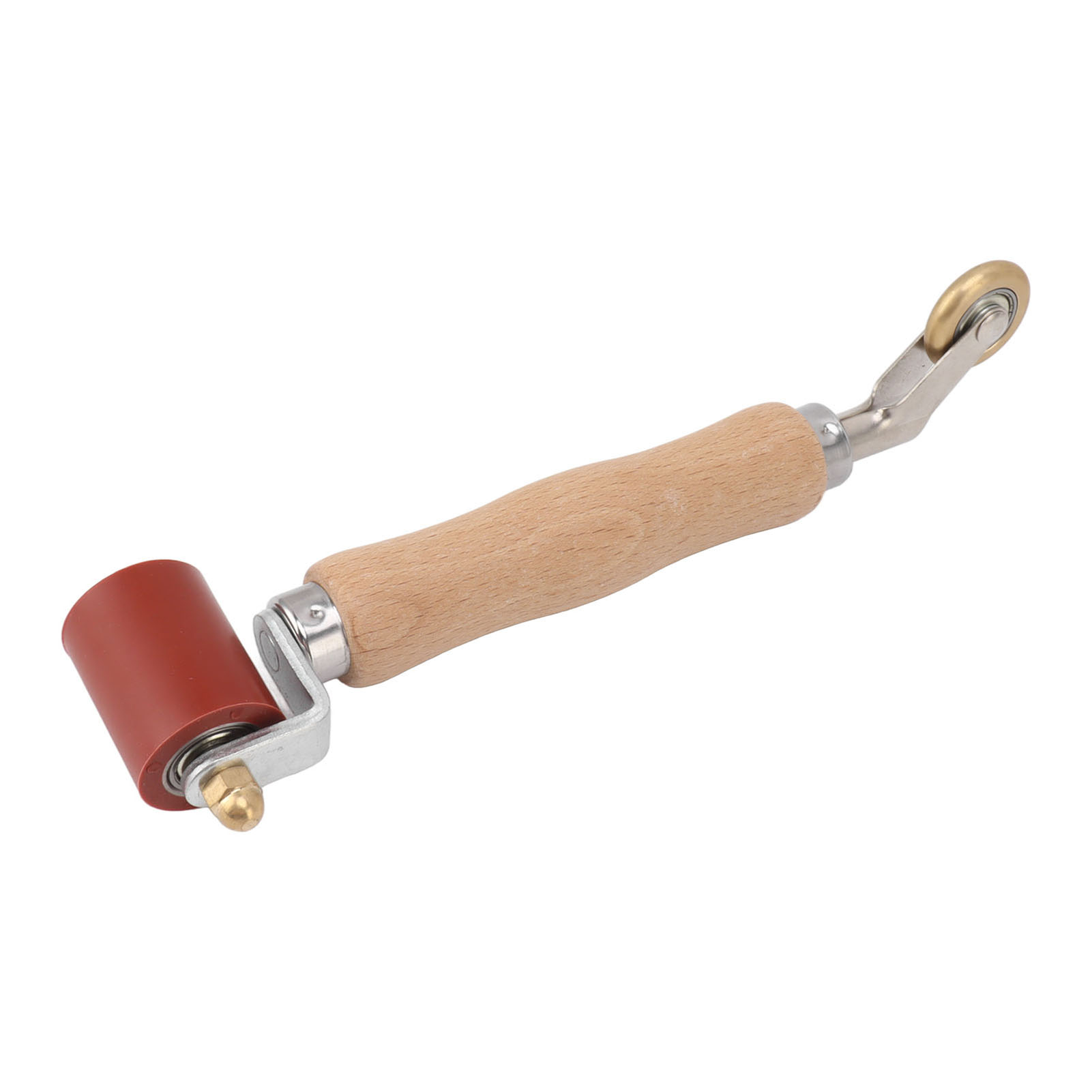 40-mm-silikon-fugenrolle, Mehrzweckrolle, Messingrad, Holzgriff, Zum Schweißen Von Pvc Und Tpo, Rot