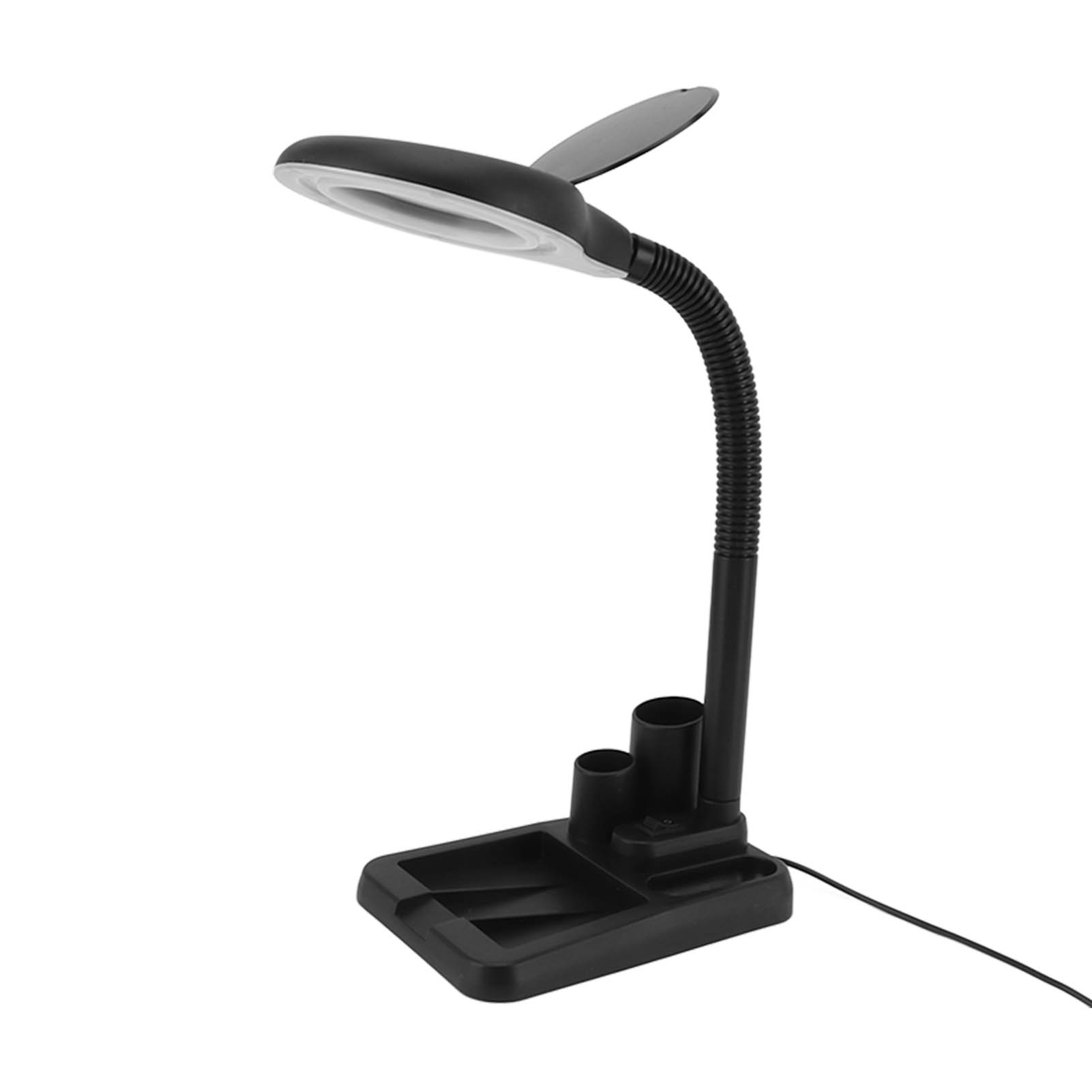 Led-beleuchtete Lupe Mit 9 Einstellbaren Helligkeitsstufen, 3 Farbtemperaturen, Flexiblem Hals Und Dimmbarer Vergrößerung