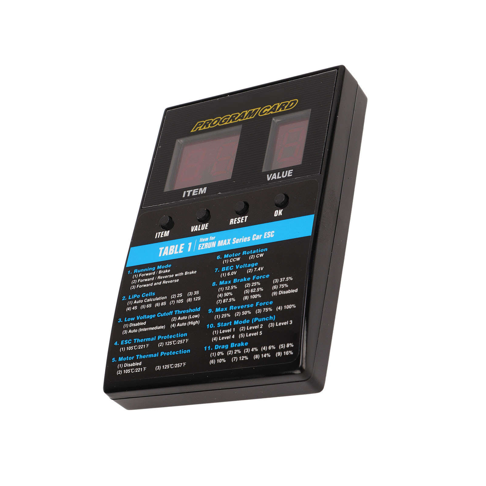Universelle Programmierbox Für Bürstenlose Regler (rgb) Für Rc-autos Und -boote – Zubehör Mit Led-platine