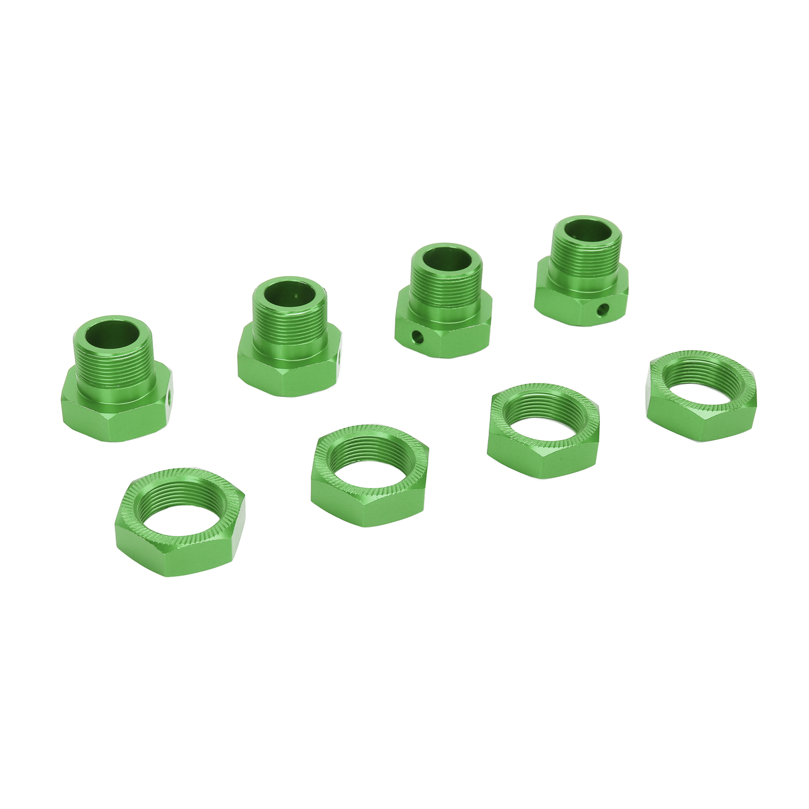 Stück 24-mm-rc-sechskantnabenadapter Aus Massiver Aluminiumlegierung Mit Abdeckungen Und Stiften Für Arrma 1/5 Grün