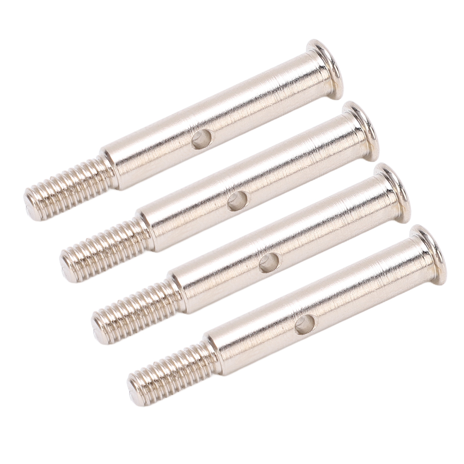 4-teilige 35-mm-stahl-vorderachse Für Rc-car-räder, Ersatz-lenkwelle Für Traxxas Slash 2wd, Fernsteuerungszubehör, Silberfarben