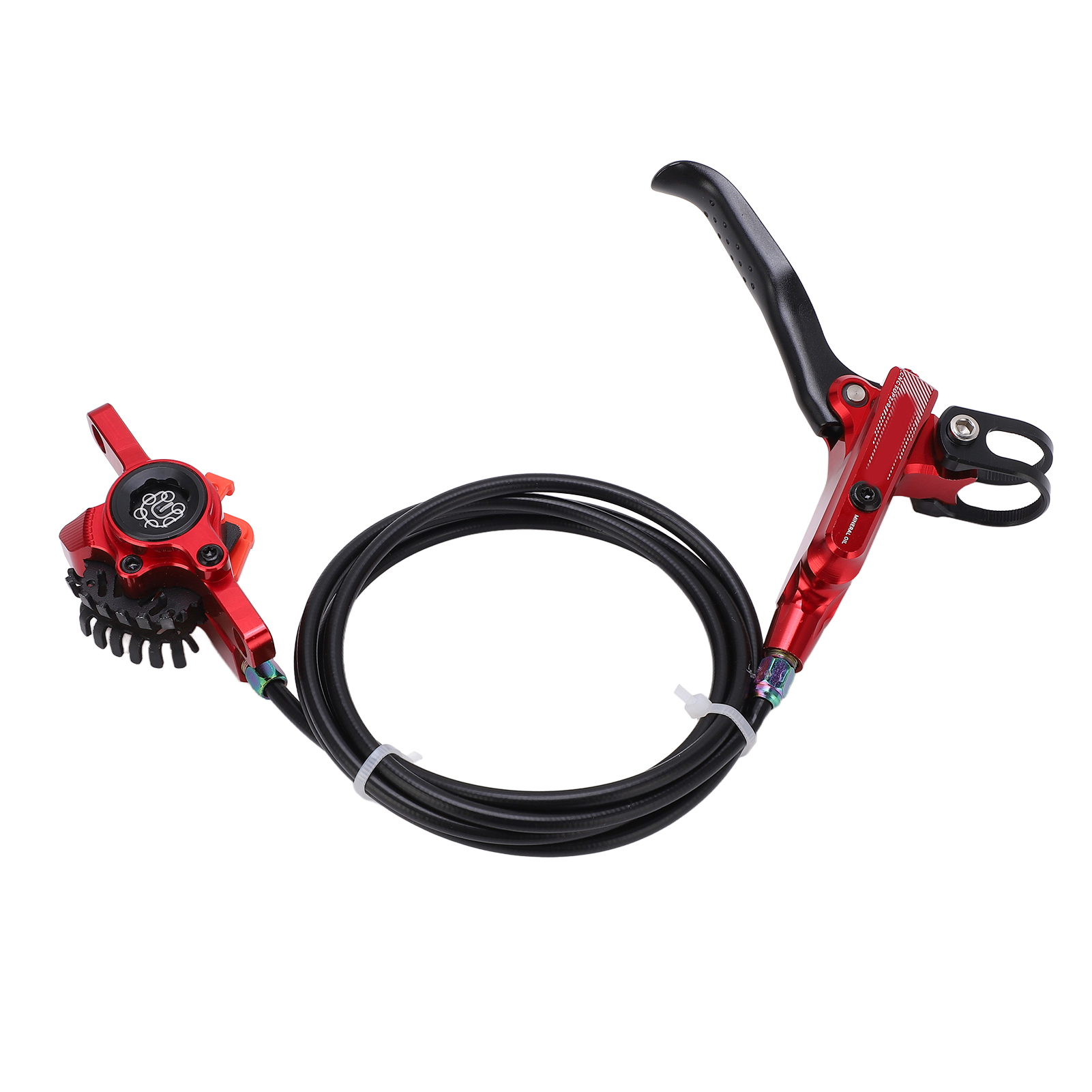 Meijun Hydraulische Hinterrad-scheibenbremse Für Mountainbikes, Bremssattel Mit 160-mm-bremsscheibe, Rot