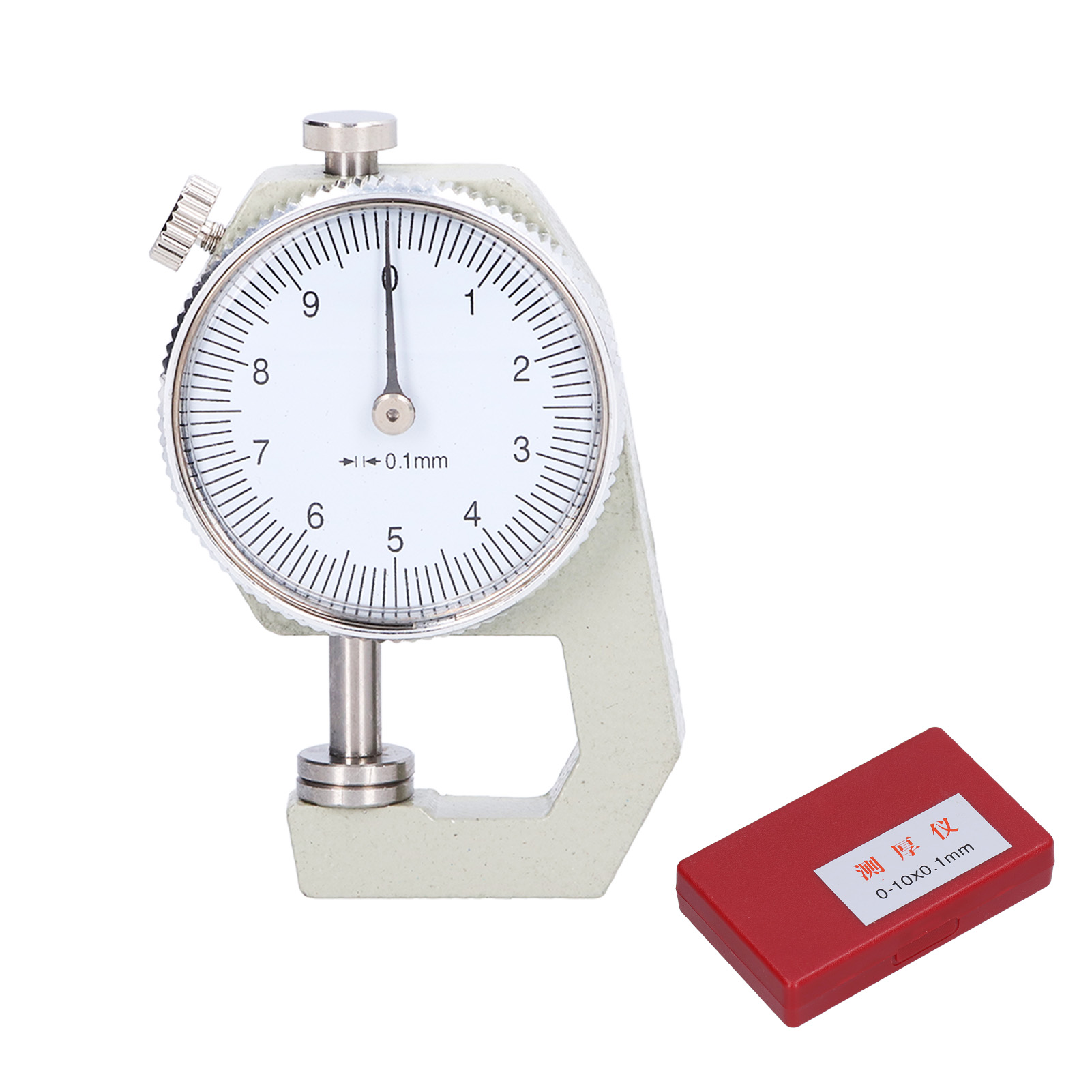 Robustes Und Präzises Rundmessuhr-dickenmessgerät (0–10 Mm) Für Metall, Kunststoff, Papier, Rohre Und Platten