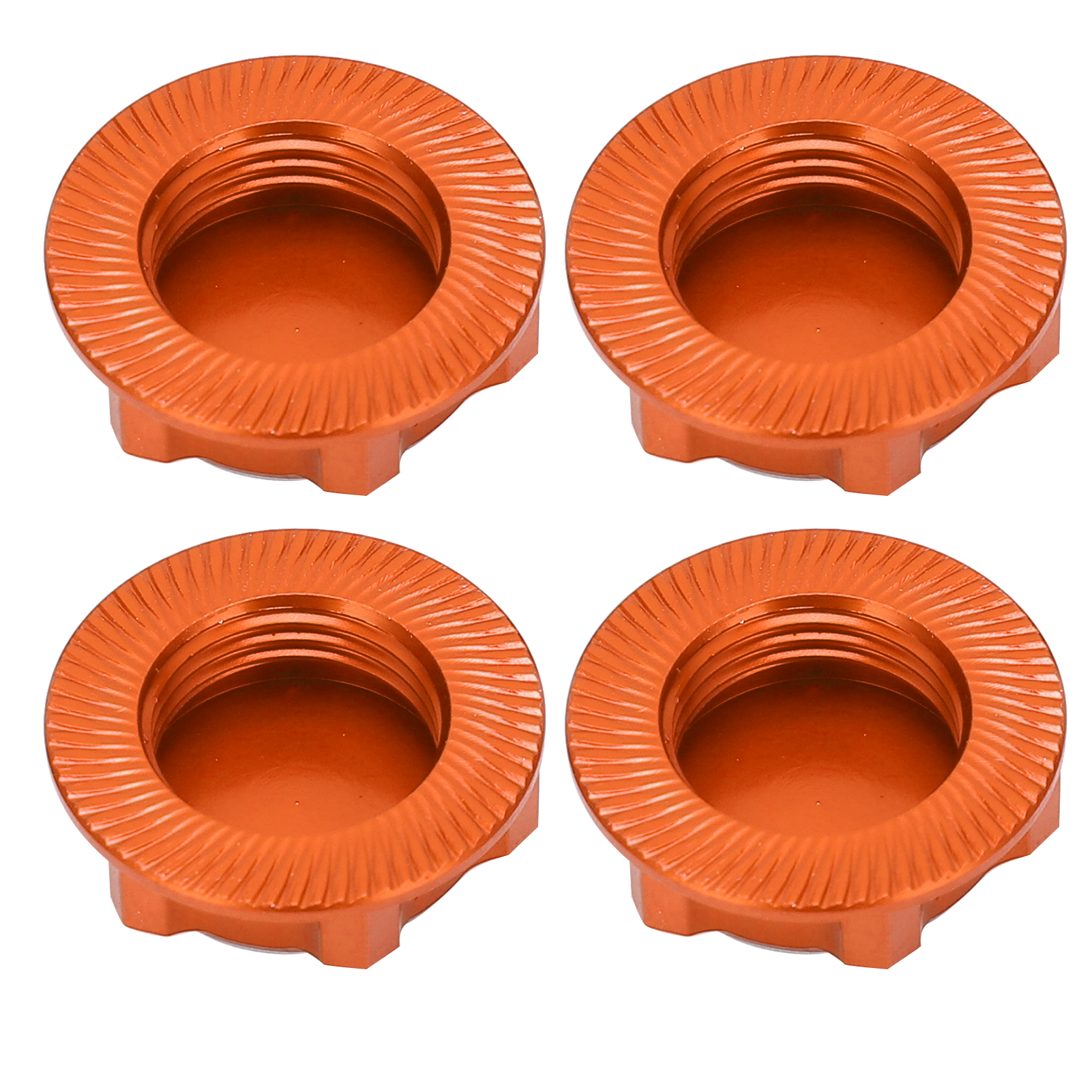 17 Mm Leichte Sechskantmuttern Aus Aluminiumlegierung, Lösefest Und Staubdicht, Für Rc-modellautos Im Maßstab 1:8, Orange