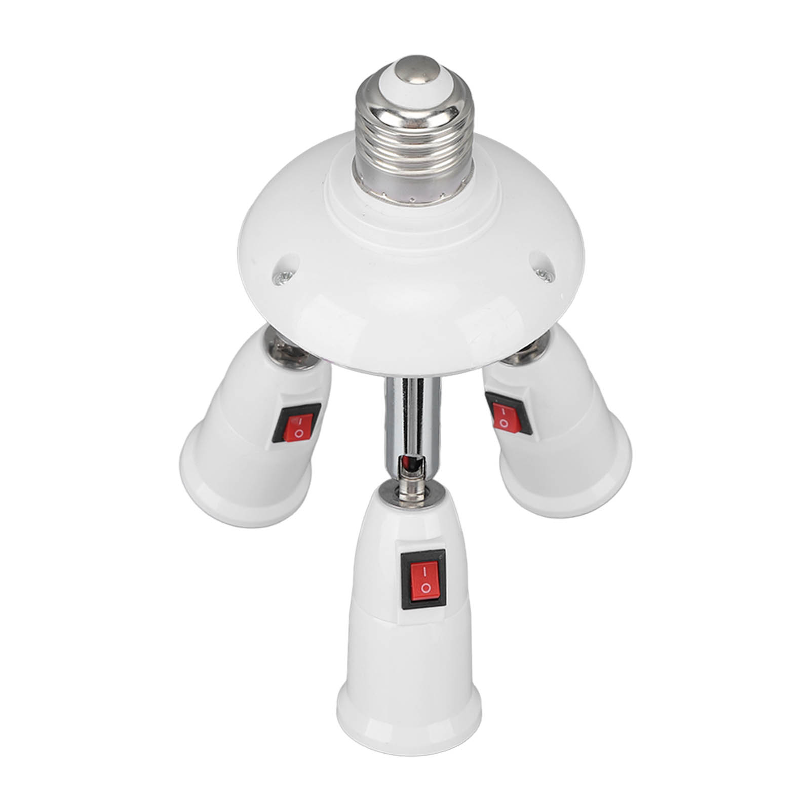 E27/e26 3-in-1 Lampenfassung-adapter Mit Druckknopfschalter, Ausziehbar Und Einstellbar 85–265 V Für Zuhause