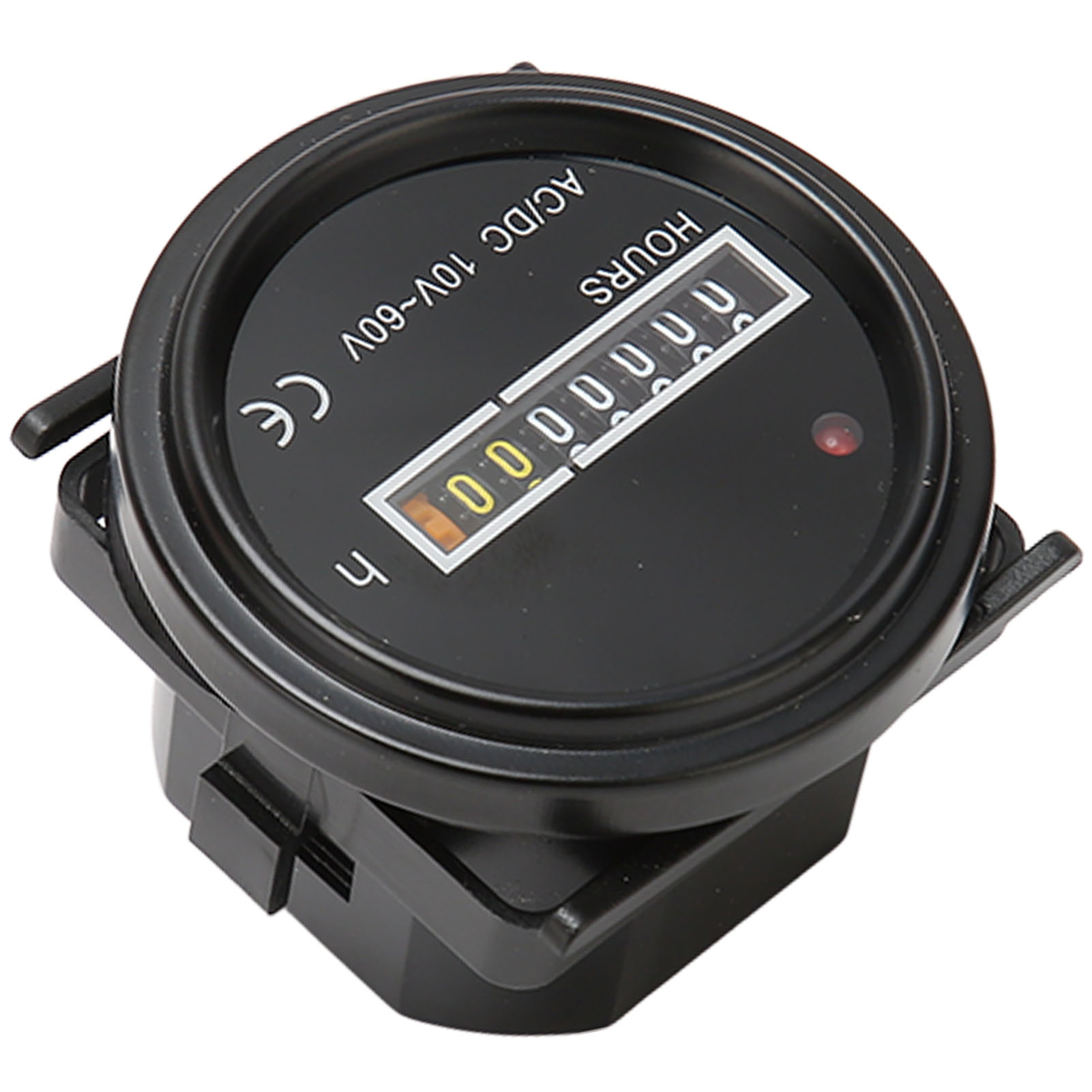 Hochpräziser Mechanischer Betriebsstundenzähler Für Boote/fahrzeuge, 6 Cm Durchmesser, Max. 99.999,99 Stunden, 10–60 V Ac/dc
