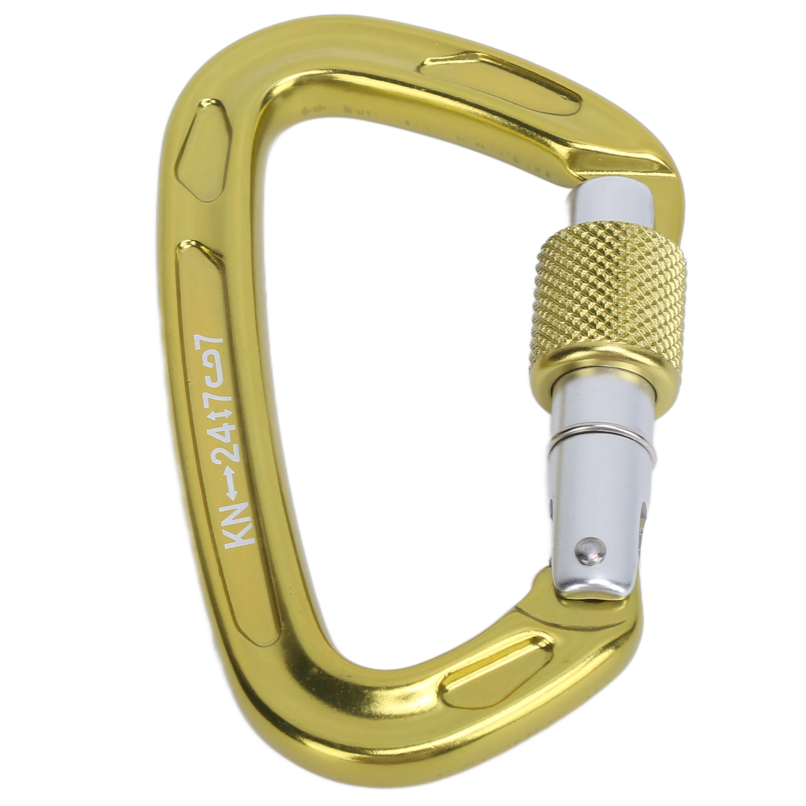 Karabiner Typ D – Einfach Zu Verbinden, Sicher, Langlebig, Rutschfest – Gelbes Luftfahrtaluminium