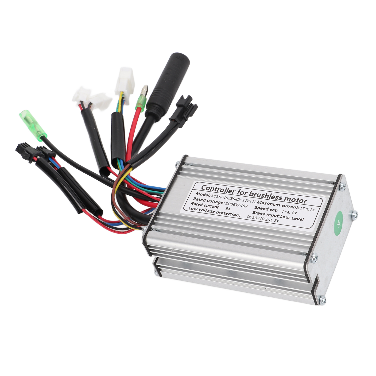Kt 17a 36v/48v Rechteckwellen-controller Für 350w-motoren Mit Doppelkabel, Leuchte Und Sm-stecker
