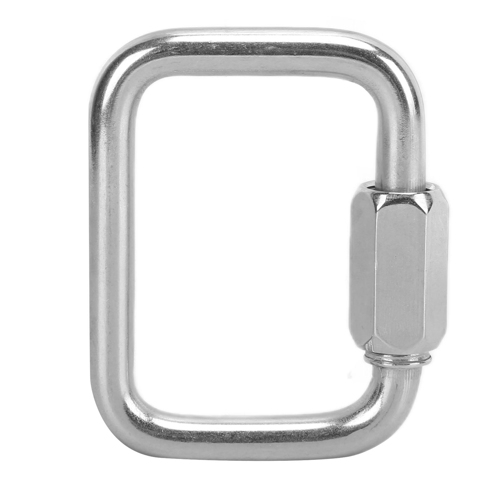 Viereckiges Edelstahlglied, 8 Mm Multifunktionale Befestigung Für Outdoor-hängematten, Camping, Angeln, Wandern