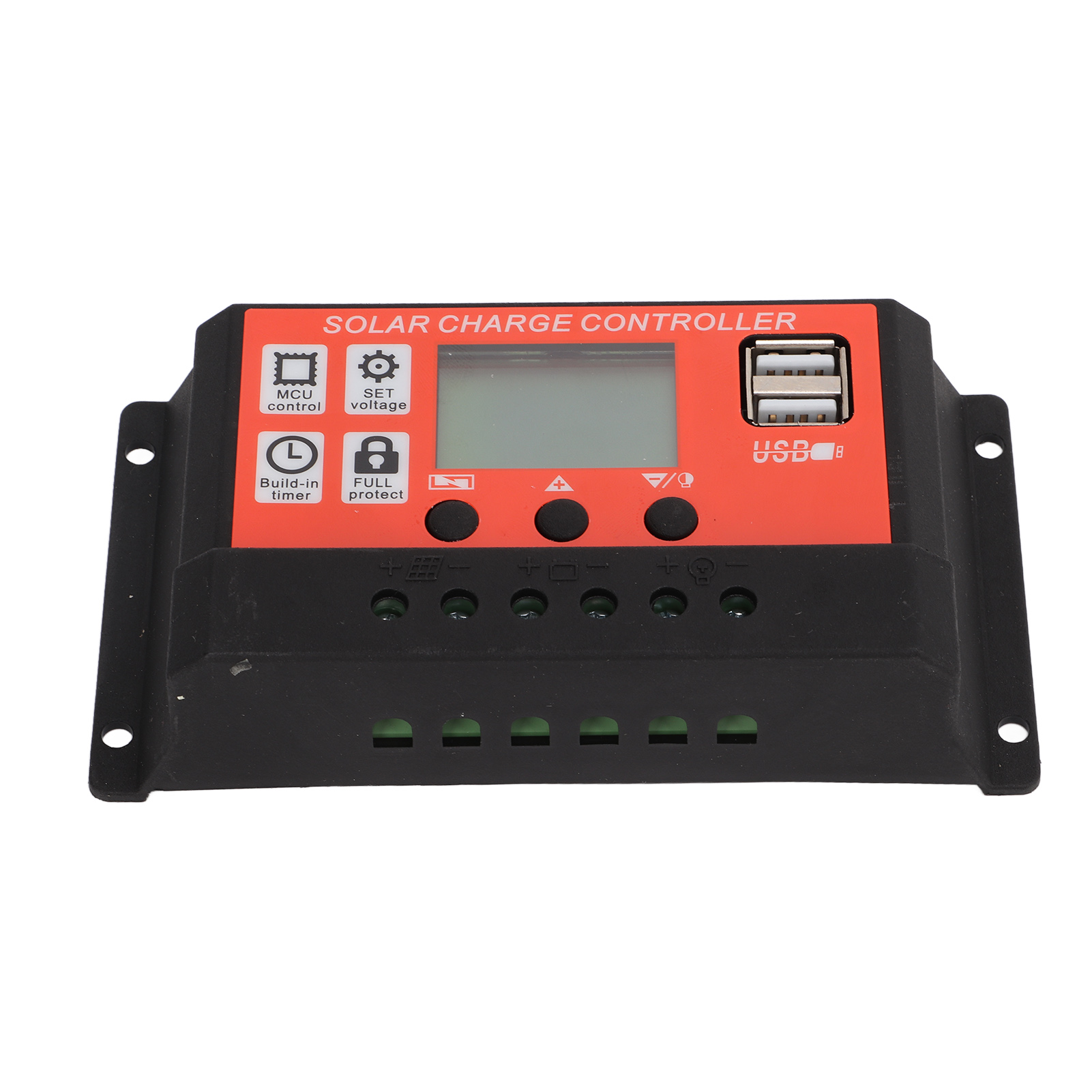 Pwm-solarladeregler Mit Lcd-bildschirm, Zwei Usb-anschlüssen (12 V/24 V, 50 A)