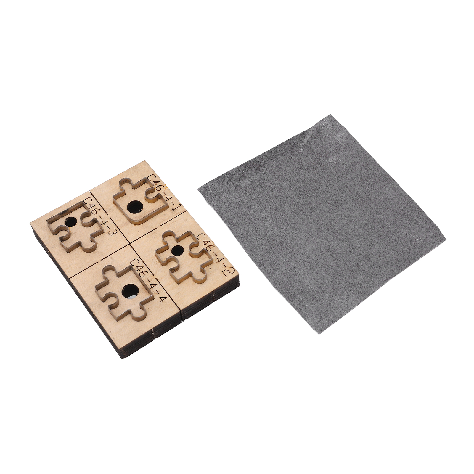 C46 Lederstanzform, Puzzle-muster, Kohlenstoffstahl, Dicke Basis, Leichtes Schneiden, Lederklingen