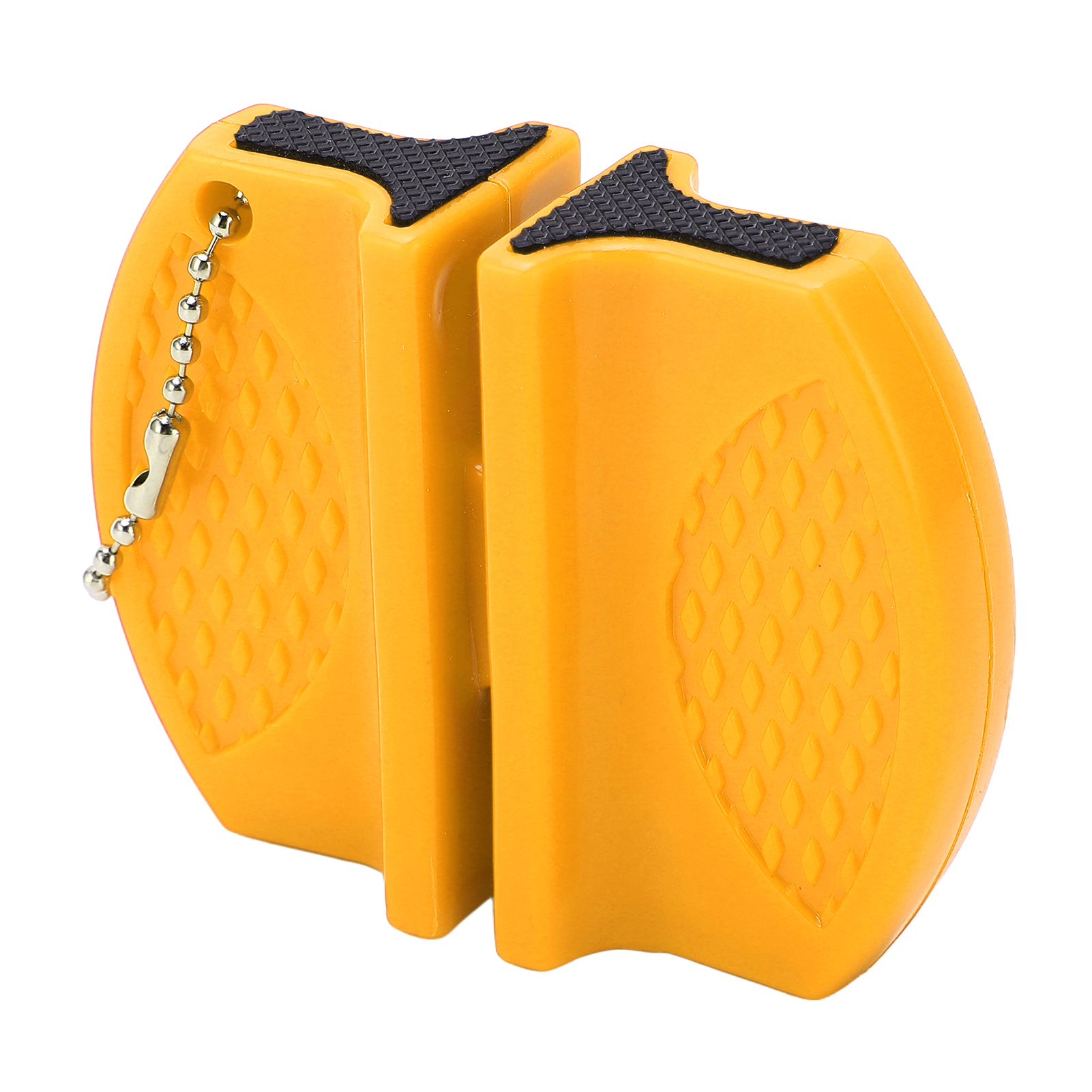 Tragbarer, Doppelseitiger Multifunktions-mini-anspitzer Für Taschenmesser, Geeignet Für Den Outdoor-einsatz, Gelb