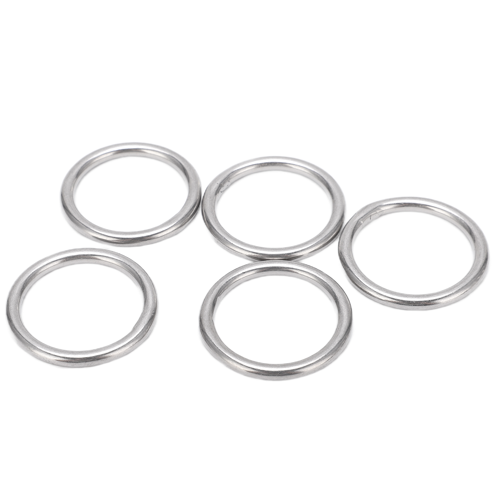 Runde, Geschweißte Ringe Aus Seewasserbeständigem Edelstahl Für Segeln, Tauchen Und Gepäck, 4 X 30 Mm
