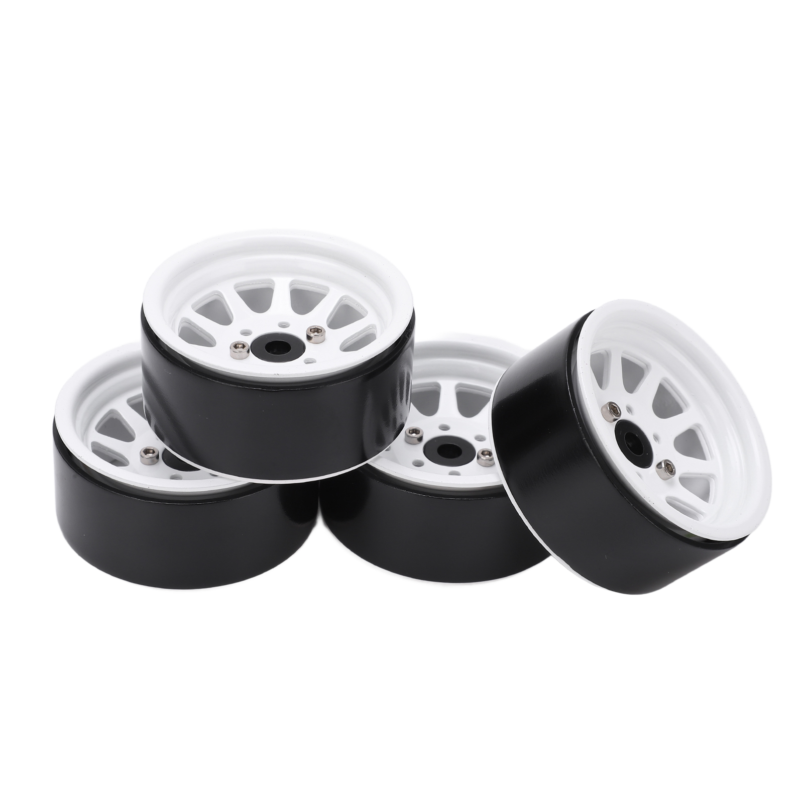 Stück 1,9-zoll-metallfelgen Für Scx10-achse 90046 1:10 Ferngesteuerte Crawler-cars, Zubehör, Weiß
