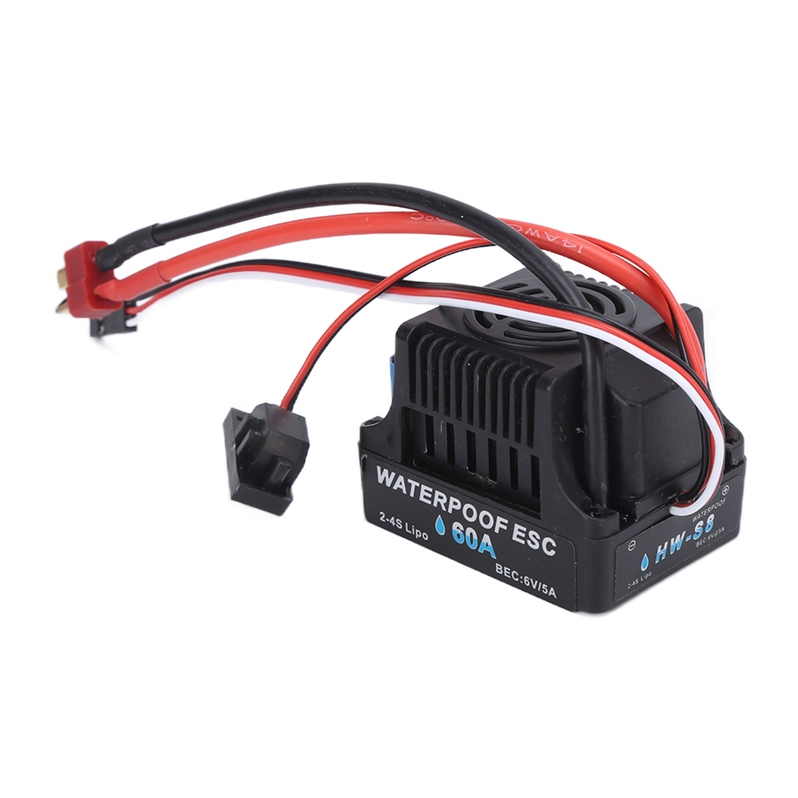 Wasserdichter, Bürstenloser Elektronischer Fahrtenregler (esc) Mit Langem Kabel Für Ferngesteuerte Autos Im Maßstab 1:10