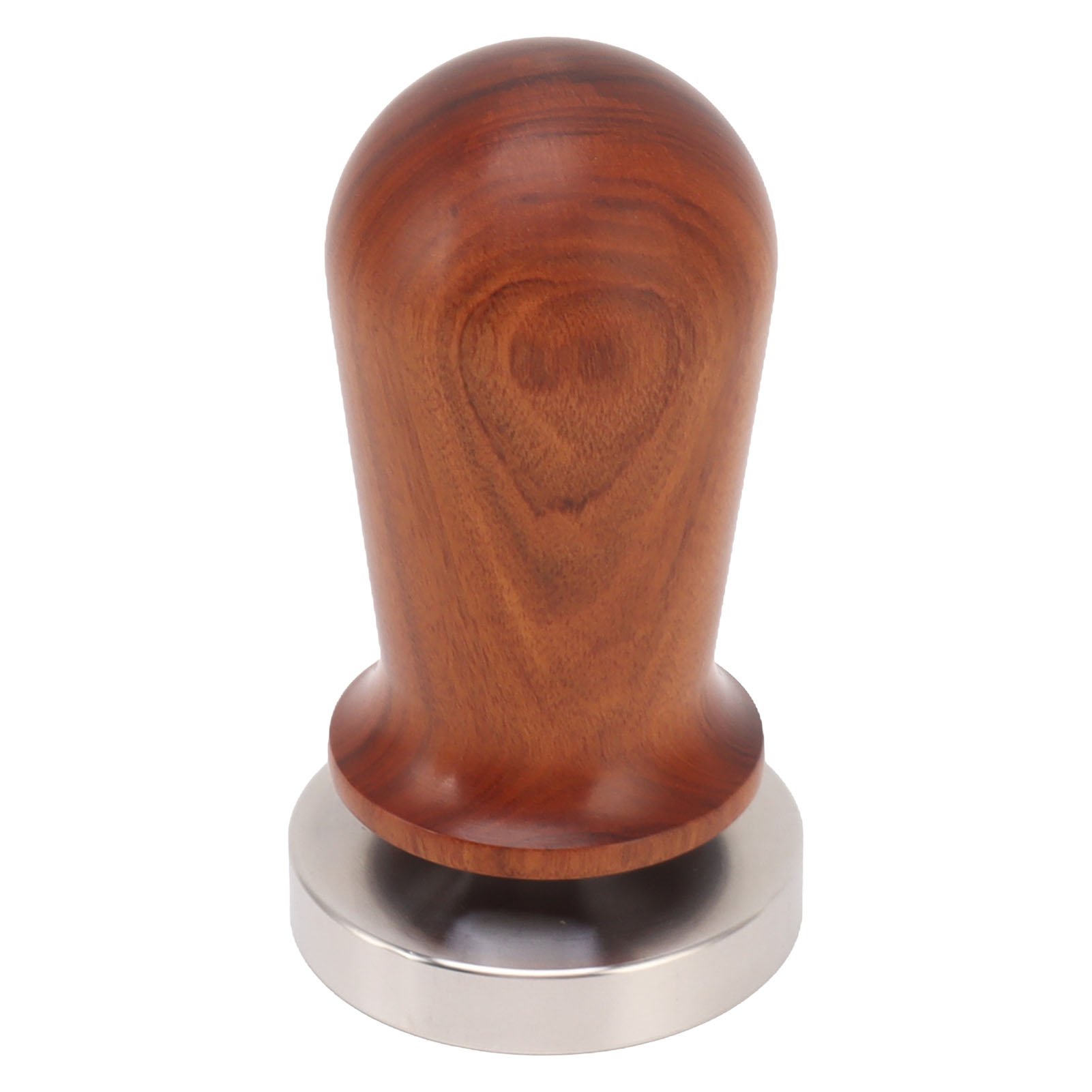 Kaffeetamper Mit Flacher Edelstahlbasis, Holzgriff, 51 Mm Kaffeepulver-presswerkzeug