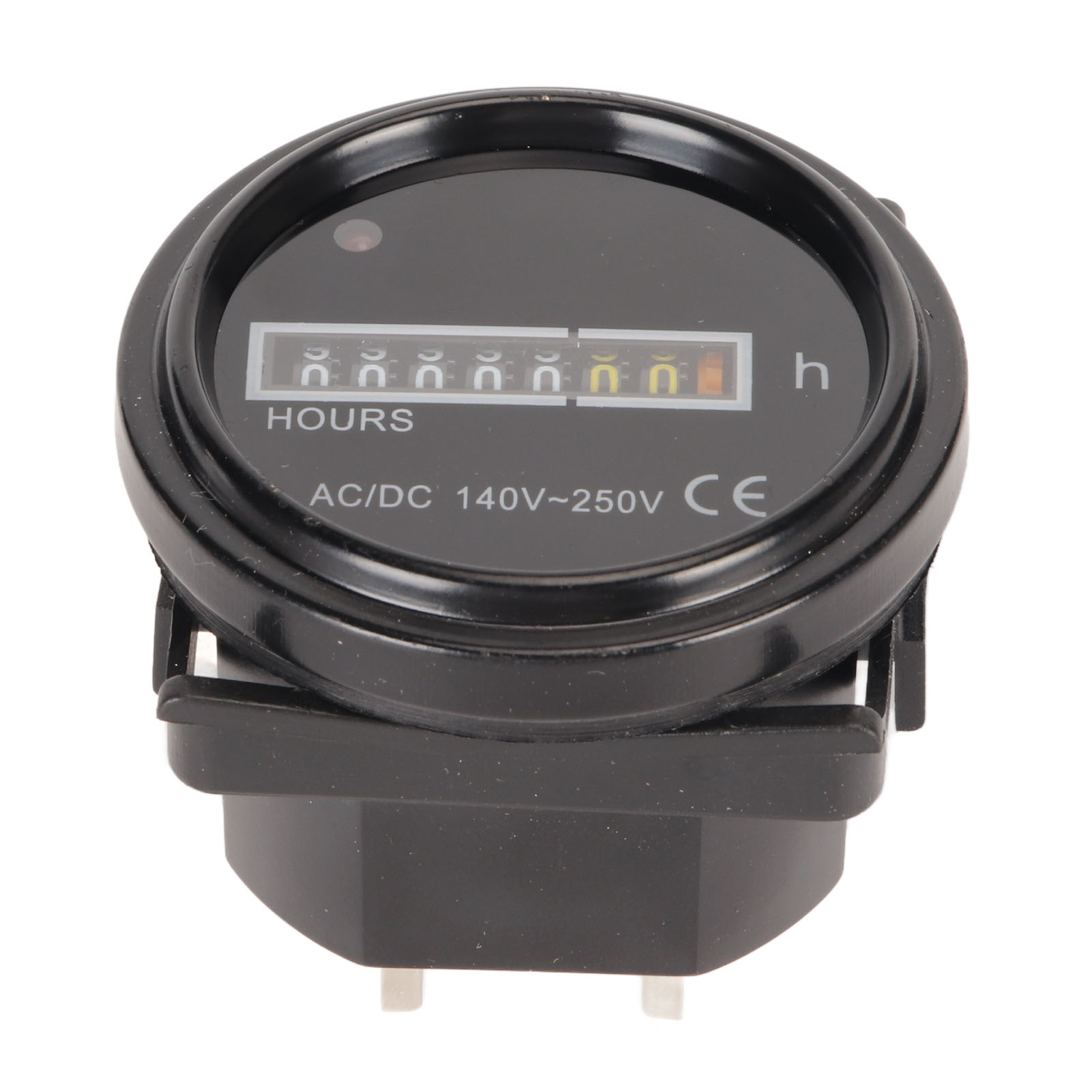 Hochpräziser, Runder Mechanischer Betriebsstundenzähler 140–250 V Ac/dc Für Auto, Boot, Motorrad