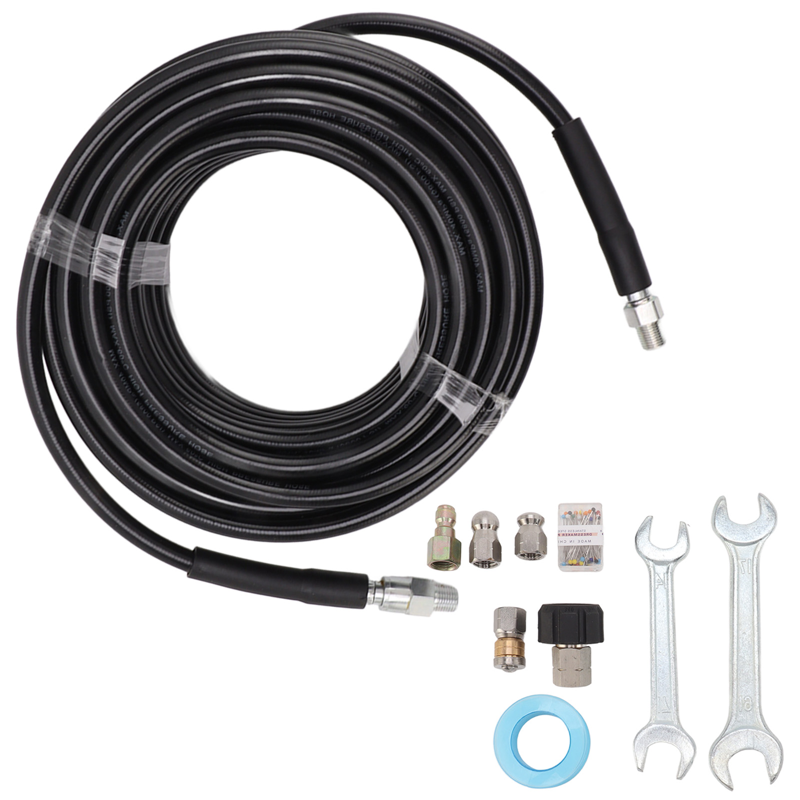 5800 Psi M22 1/4 Zoll Abflussreinigungsset Mit 15 M Langen Hochdruckdüsen Für Waschbecken Und Toilette