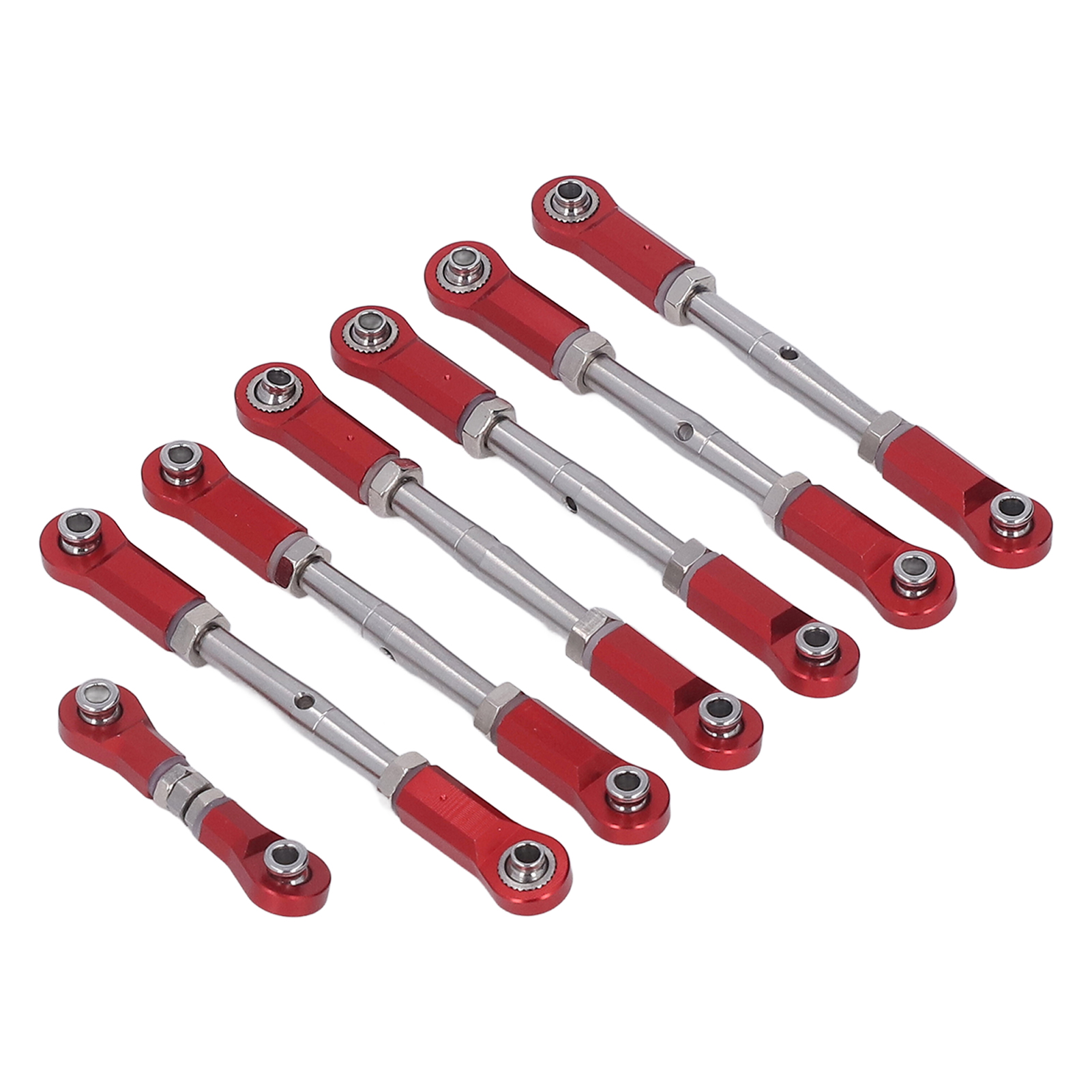 7-teiliges, Verstellbares Verbindungsstück Aus Rotem Metall Für Traxxas 1/10 Rc-auto