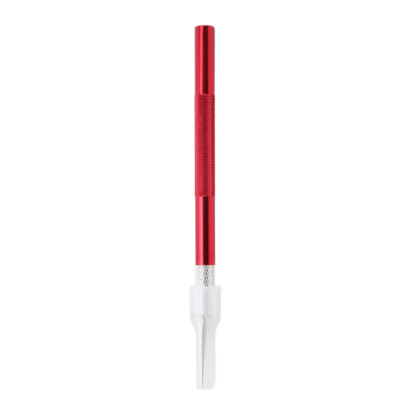 Handgefertigtes Messer Mit Klinge Aus Edelstahl Und Aluminiumgriff Für Präzises, Sicheres Und Langlebiges Schneiden. Wird Häufig Als Füllfederhalter Für Papier Und Bastelarbeiten Verwendet.