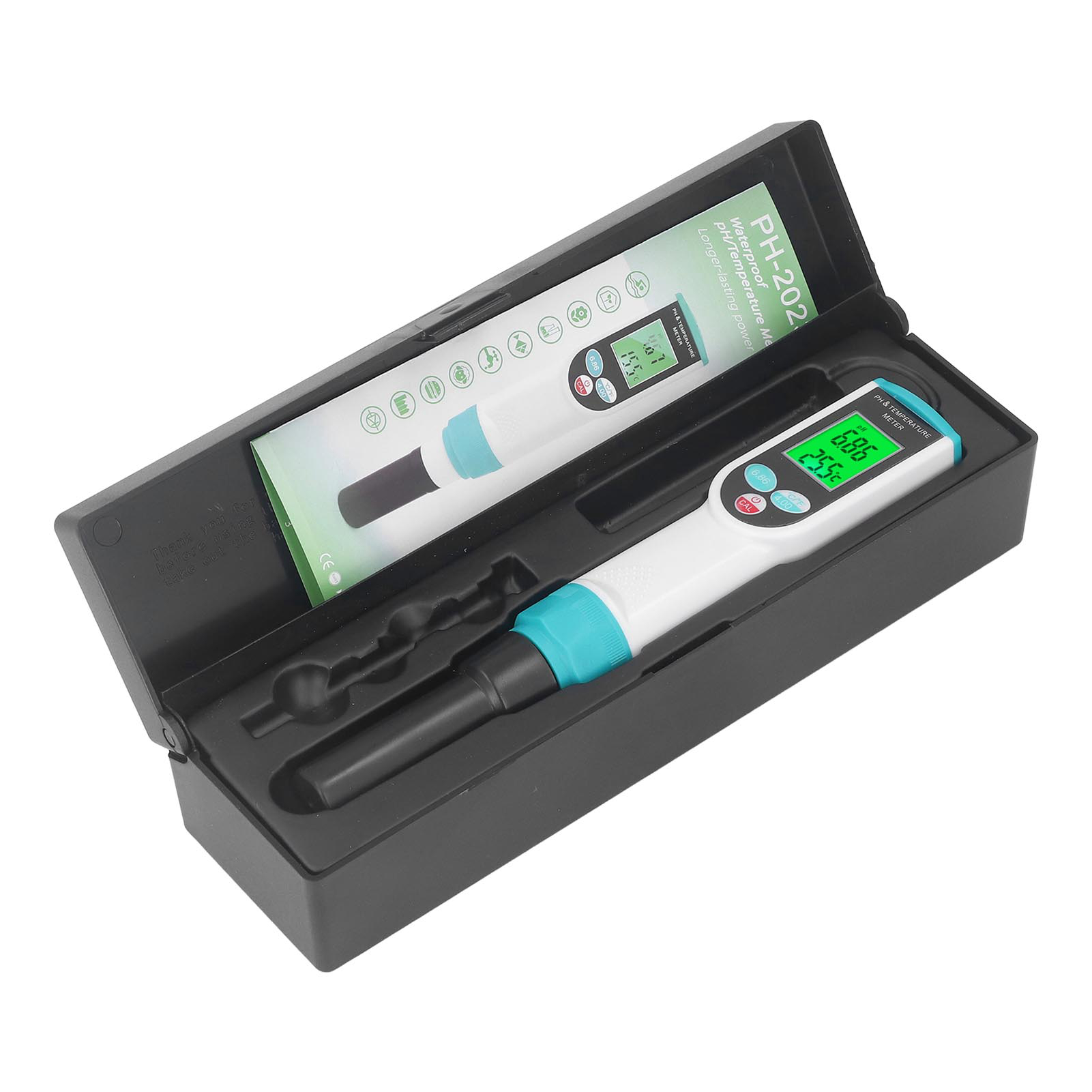 2-in-1 Ph-meter Und Bodenthermometer-set, Gartentester Für Blühende Topfpflanzen