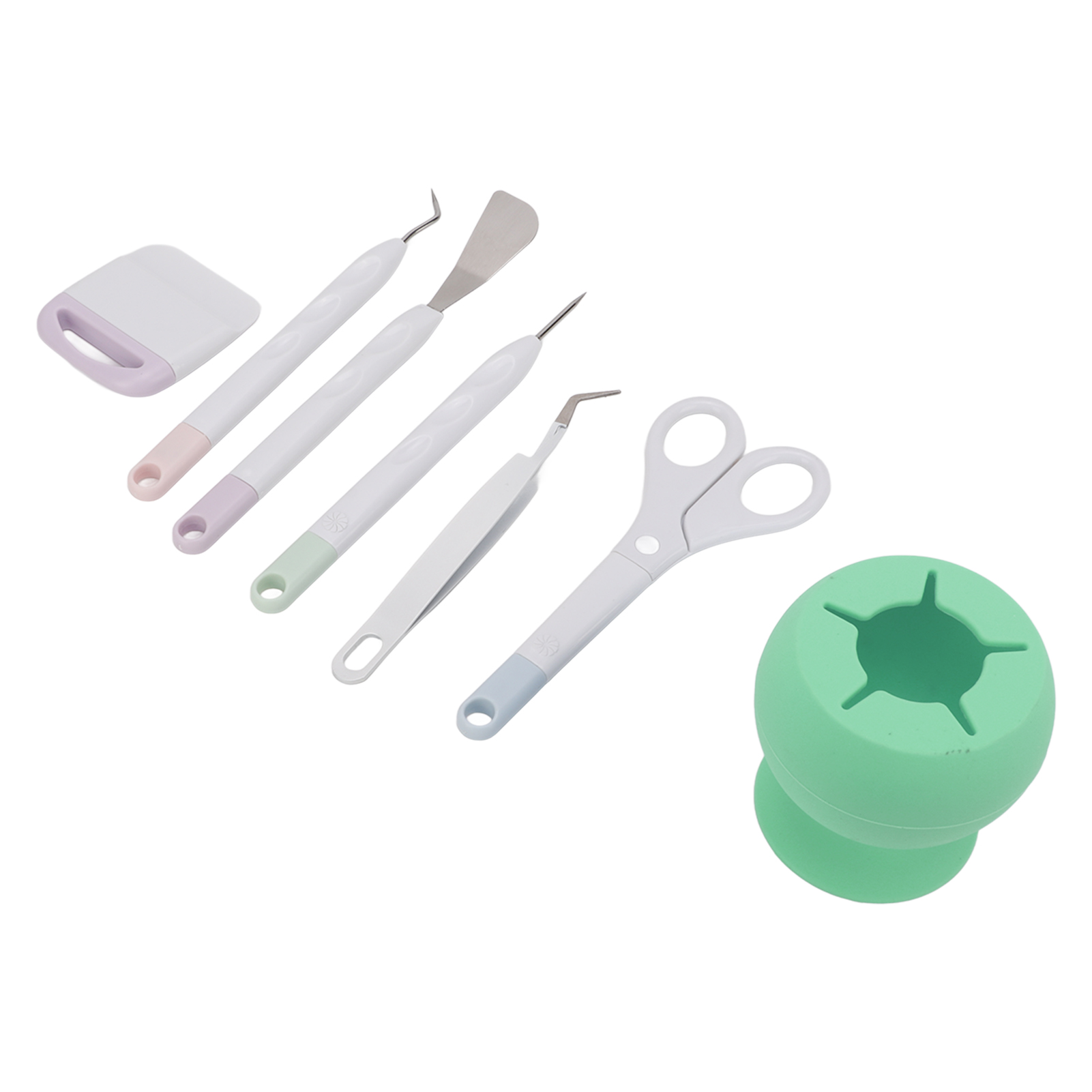 Einfach Zu Bedienendes Diy-werkzeugset Mit Silikon-aufbewahrungsbox Zum Papierschneiden, Gravieren Und Scrapbooking, Grün