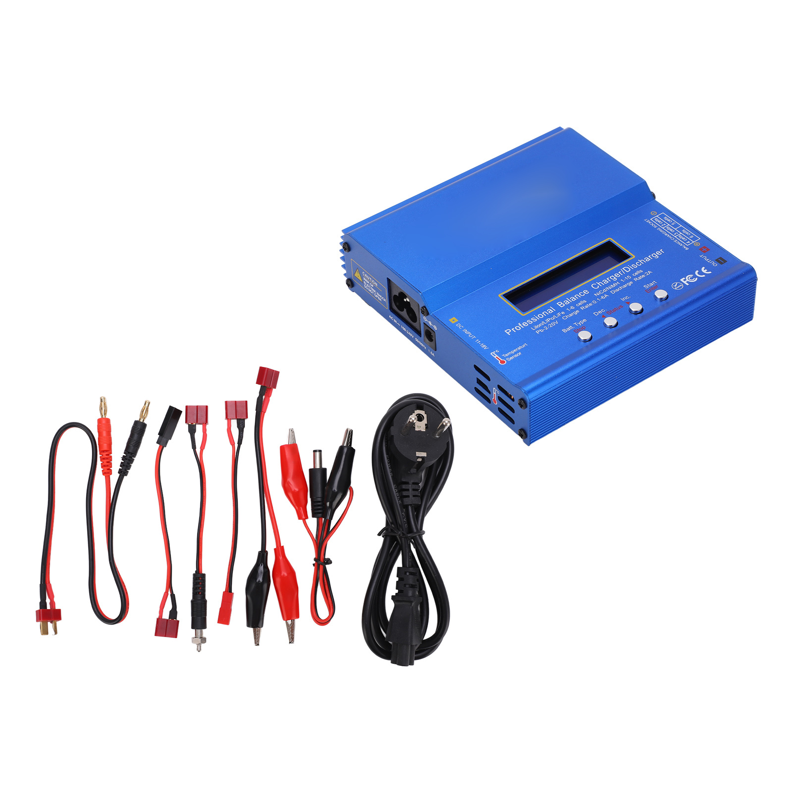 Imax B6ac 80w Lipo-ladegerät Mit Lcd-display, Balancer Für Li-ion, Life, Lipo, Nimh, Nicd, Pb, Entlader, 100–240 V Eu-stecker