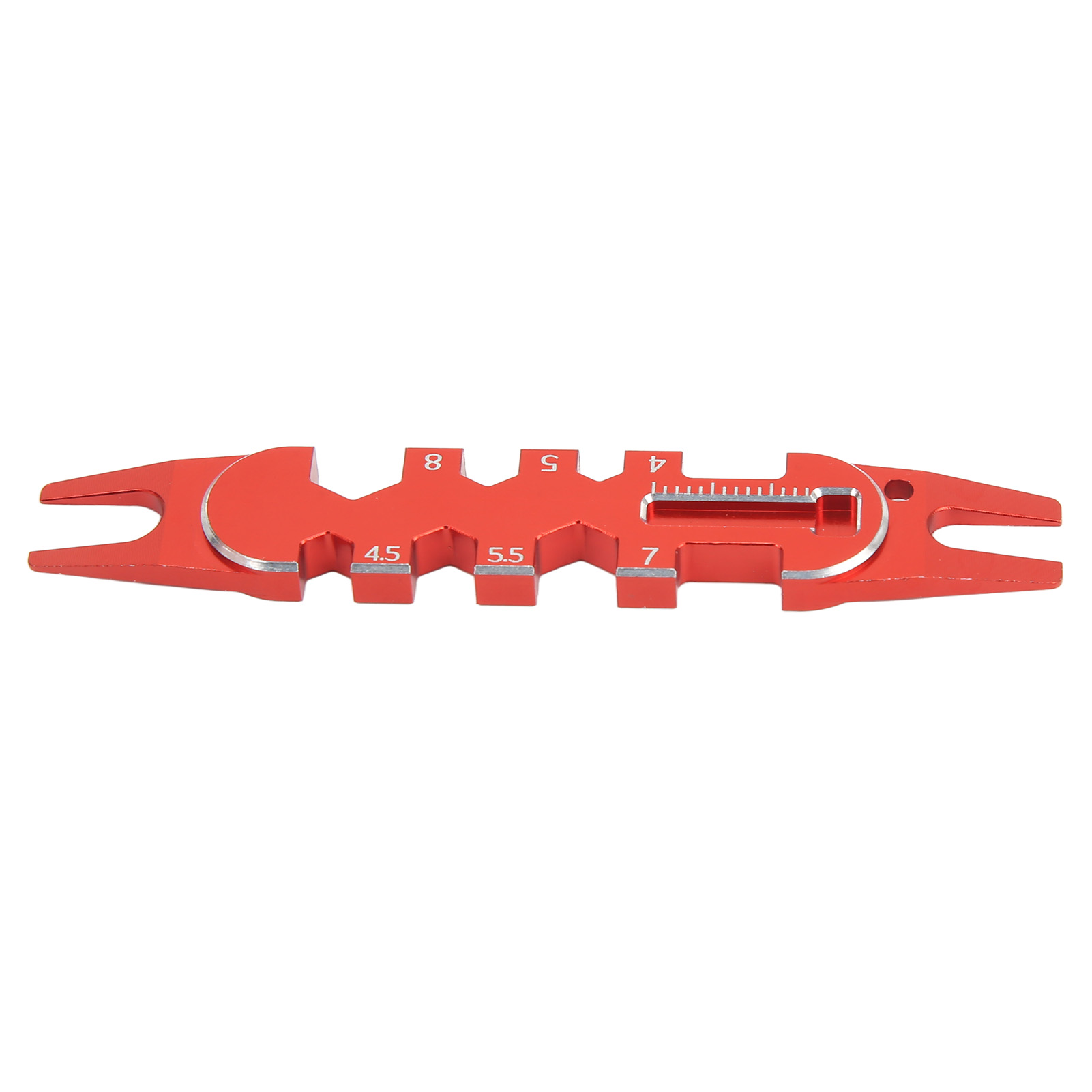 Rc Multifunktions-kugelgelenkabzieher Aus Aluminiumlegierung, Universelles Reparaturwerkzeug Für 4-mm-, 4,5-mm-, 5-mm-, 5,5-mm-, 7-mm- Und 8-mm-kugelgelenke, Rot