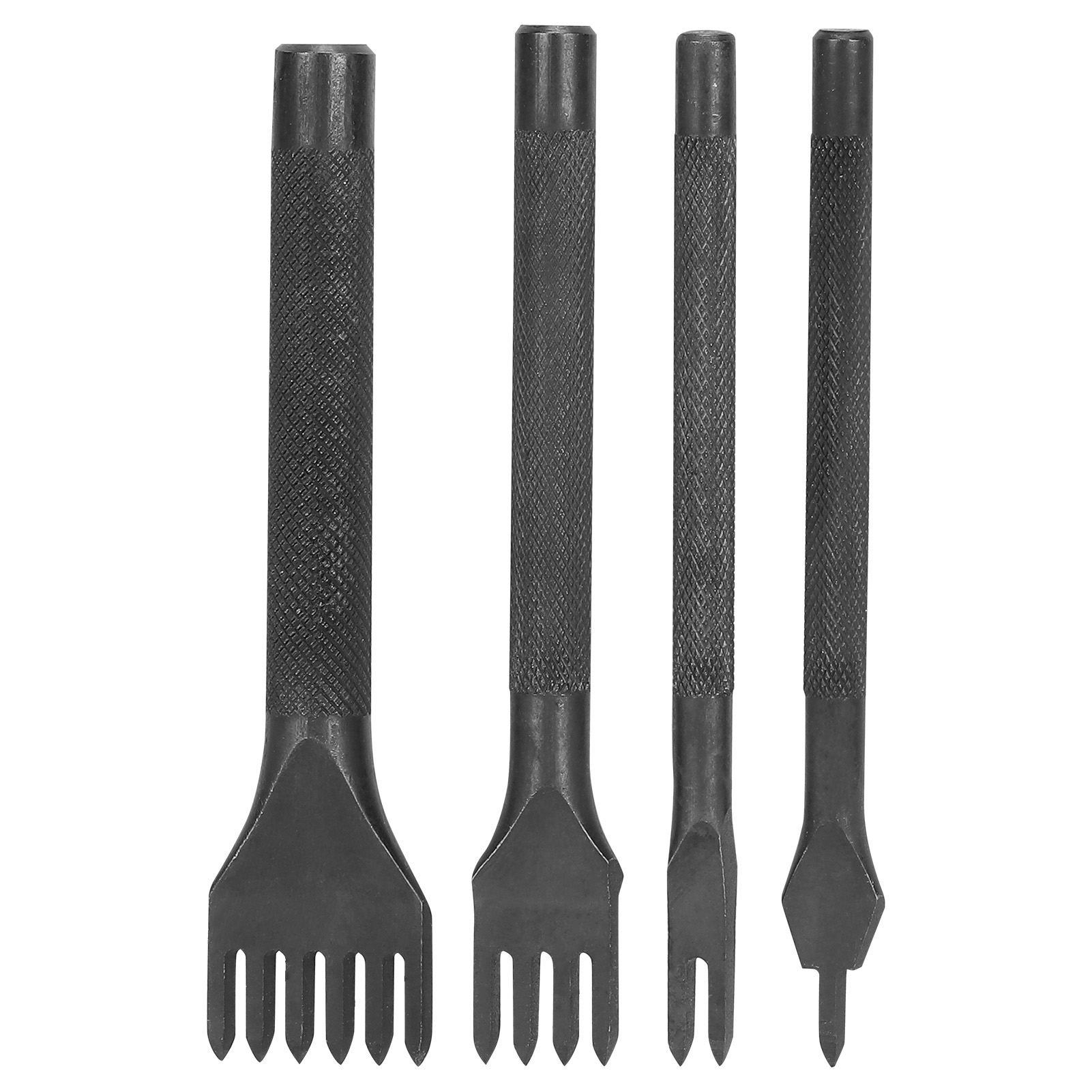Set Mit 4 Lederlochzangen Mit 1/2/4/6 Zinken, Rundes Lochwerkzeug, Diy-nähprojekt Für Anfänger