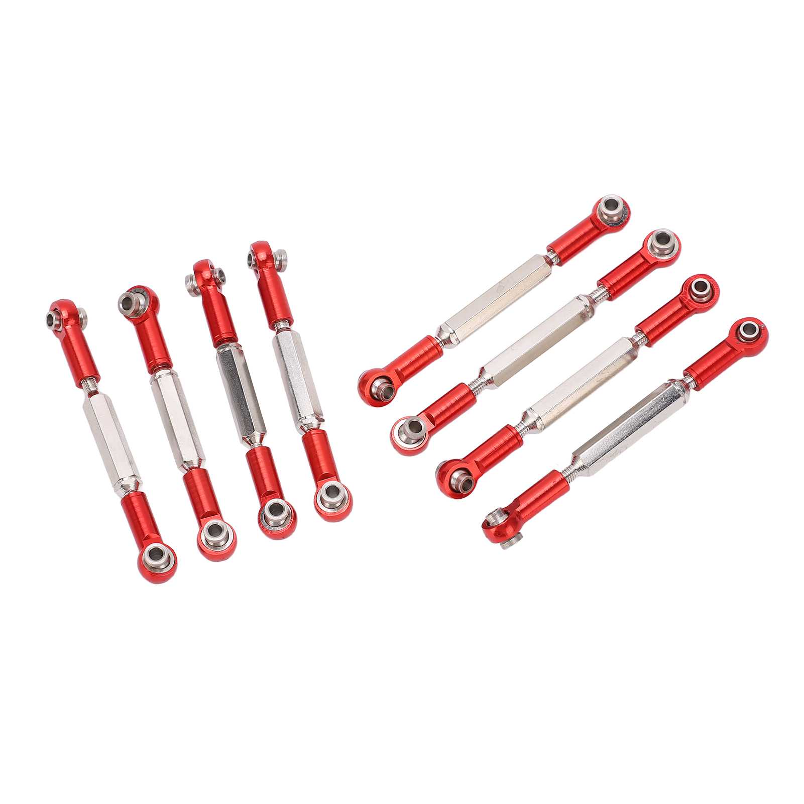 Stück Verstellbare Lenkstangen Aus Aluminiumlegierung Für Wpl C14 C24 B14 Mn D90 D91 Servo Rot