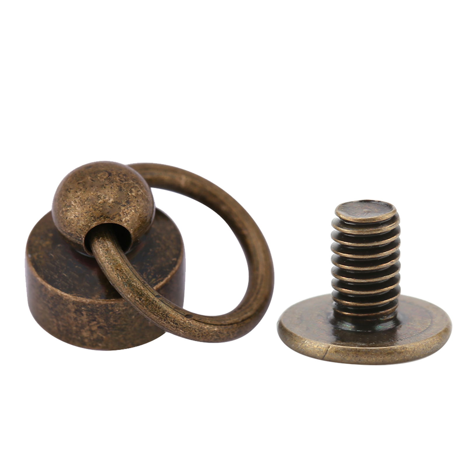 20 Diy-ledernieten, Handtaschenverschlüsse, Handyhüllenverschlüsse, Ketten, 8-mm-schrauben, Bronze-set, Lederwarenzubehör