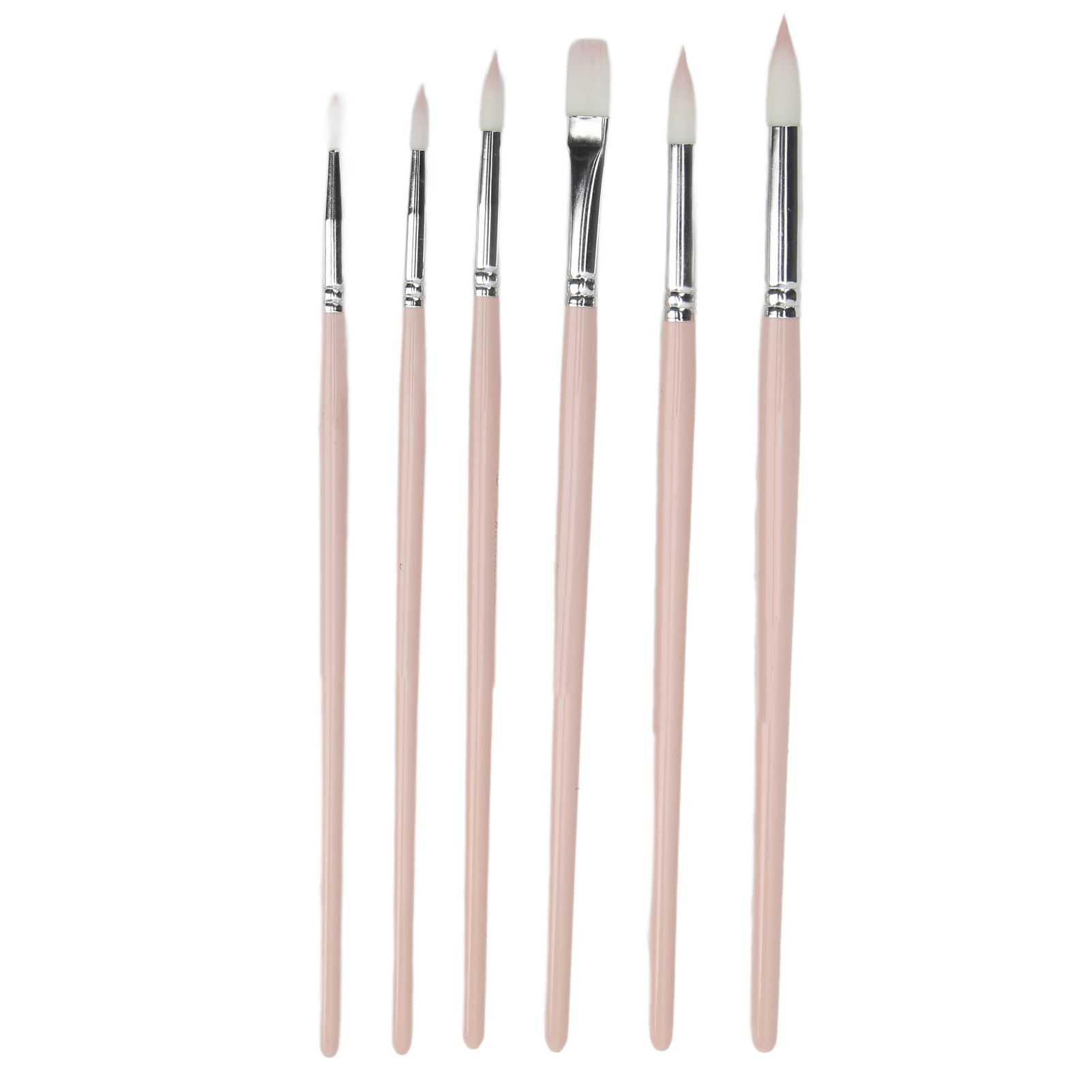 Set Mit 6 Multifunktionalen Aquarellpinseln, Leicht Zu Reinigen, Vielseitig Einsetzbar, Hochwertiges Material, Langlebig, Kirschrosa