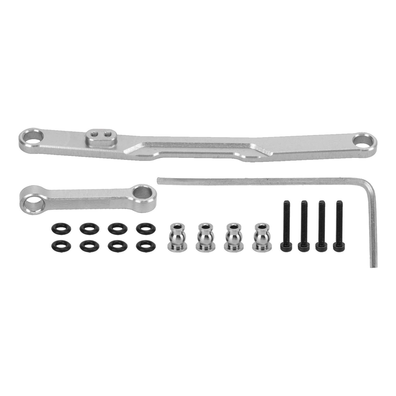 Rc-lenkstange, Exzellente Verarbeitung, Leicht, Rostfrei, Einfache Montage, Hochfeste Anlenkung Für Scx24, Silber