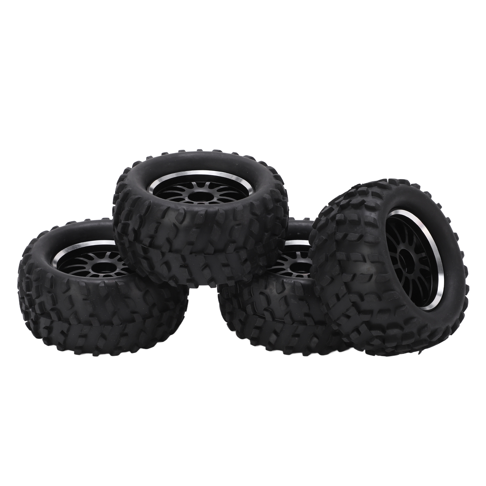 Stück 82-mm-gummireifen (vorne Und Hinten) Und 12-speichen-felgen Für Wltoys 144001 1/14 Rc-offroad-auto