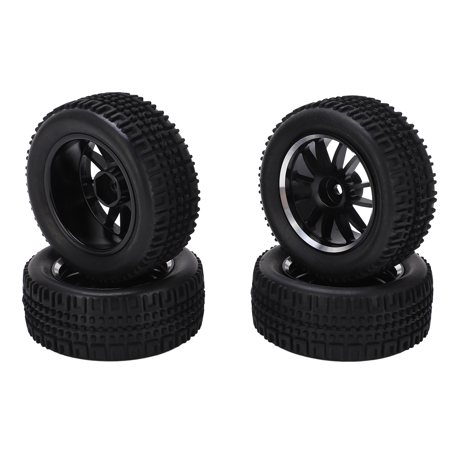 X 75-mm-gummireifen (vorne/hinten) Und 4 X 12-speichen-felgen Für Das Wltoys 144001 1/14 Rc-offroad-auto