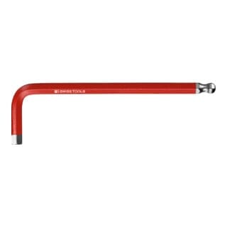 PB Swiss Tools Sechskant-Winkelschraubendreher, mit Kugelkopf, pulverbeschichtet, 6 mm