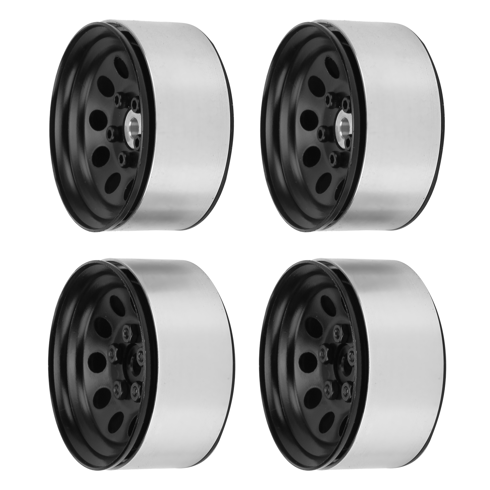 4-teilige Universelle Metallradnaben Mit Simulierter Beadlock-verbindung Für Trx4, 90046, Scx10, Cc01, Kletterwagen