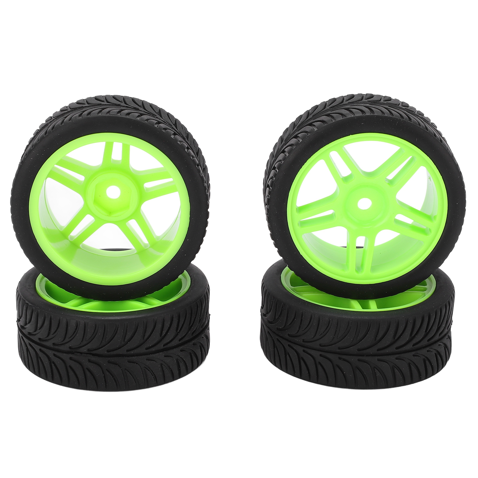Stück Pentagrammblatt-reifen 65 Mm Für Wltoys 144001 1/14 Rc-car Offroad Grün